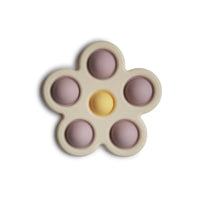 Thumbnail for MUSHIE Flower Press Toy - Soft Lilac/Daffodil/Ivory