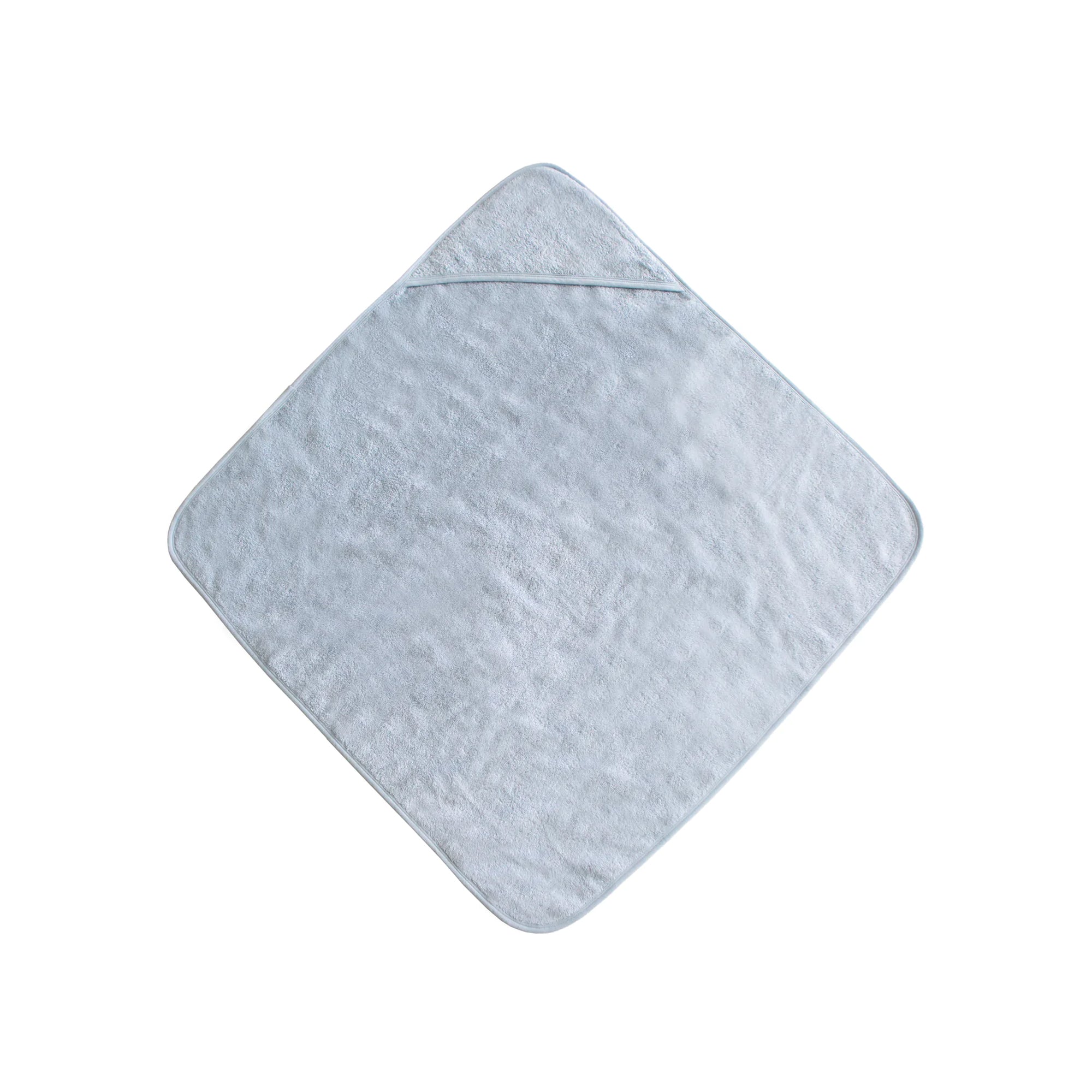 MUSHIE Organic Cotton Baby Hooded Towel - Baby Blue