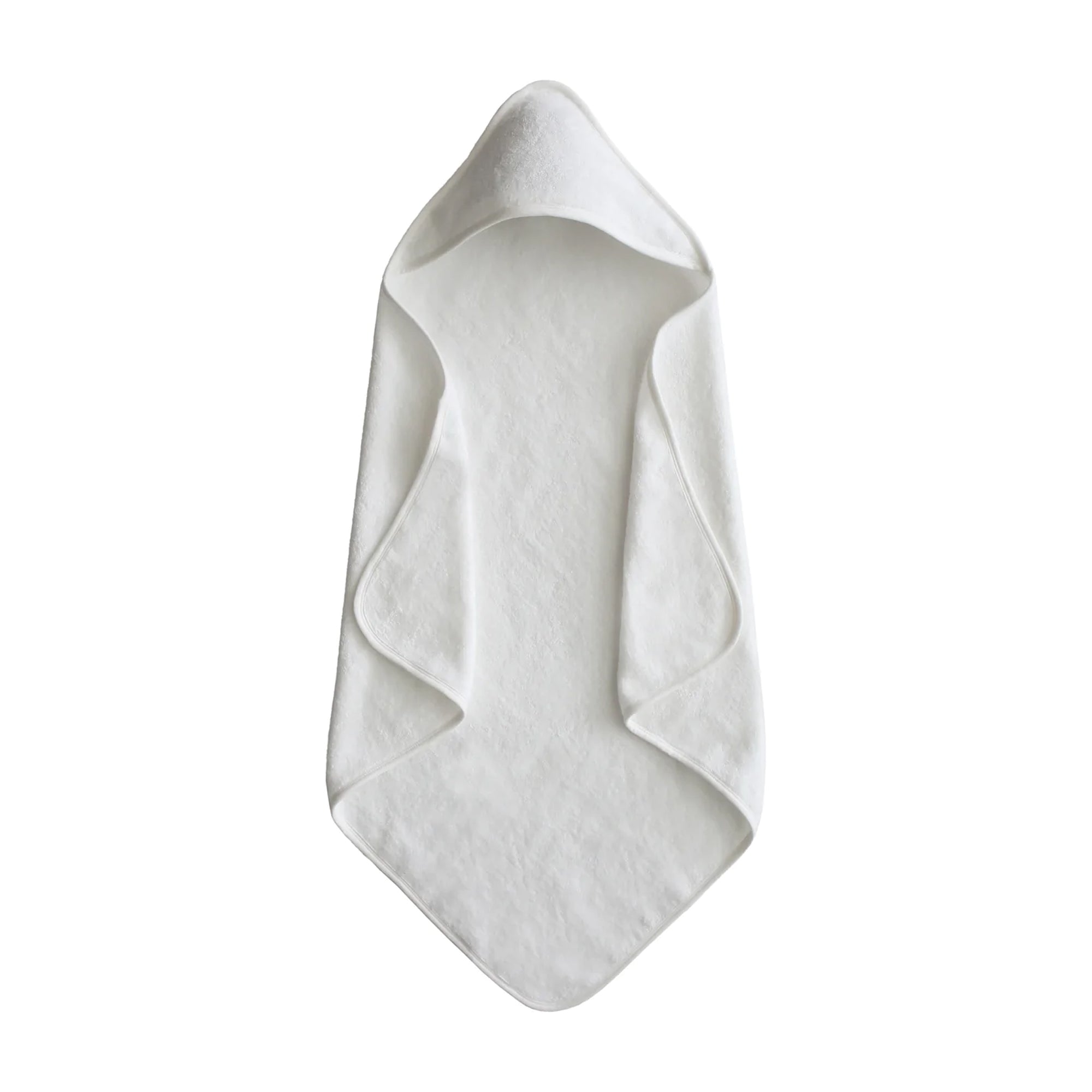 MUSHIE Organic Cotton Baby Hooded Towel - Pearl