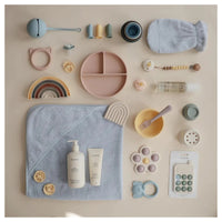 Thumbnail for MUSHIE Organic Cotton Bath Mitt (2-Pack) - Baby Blue