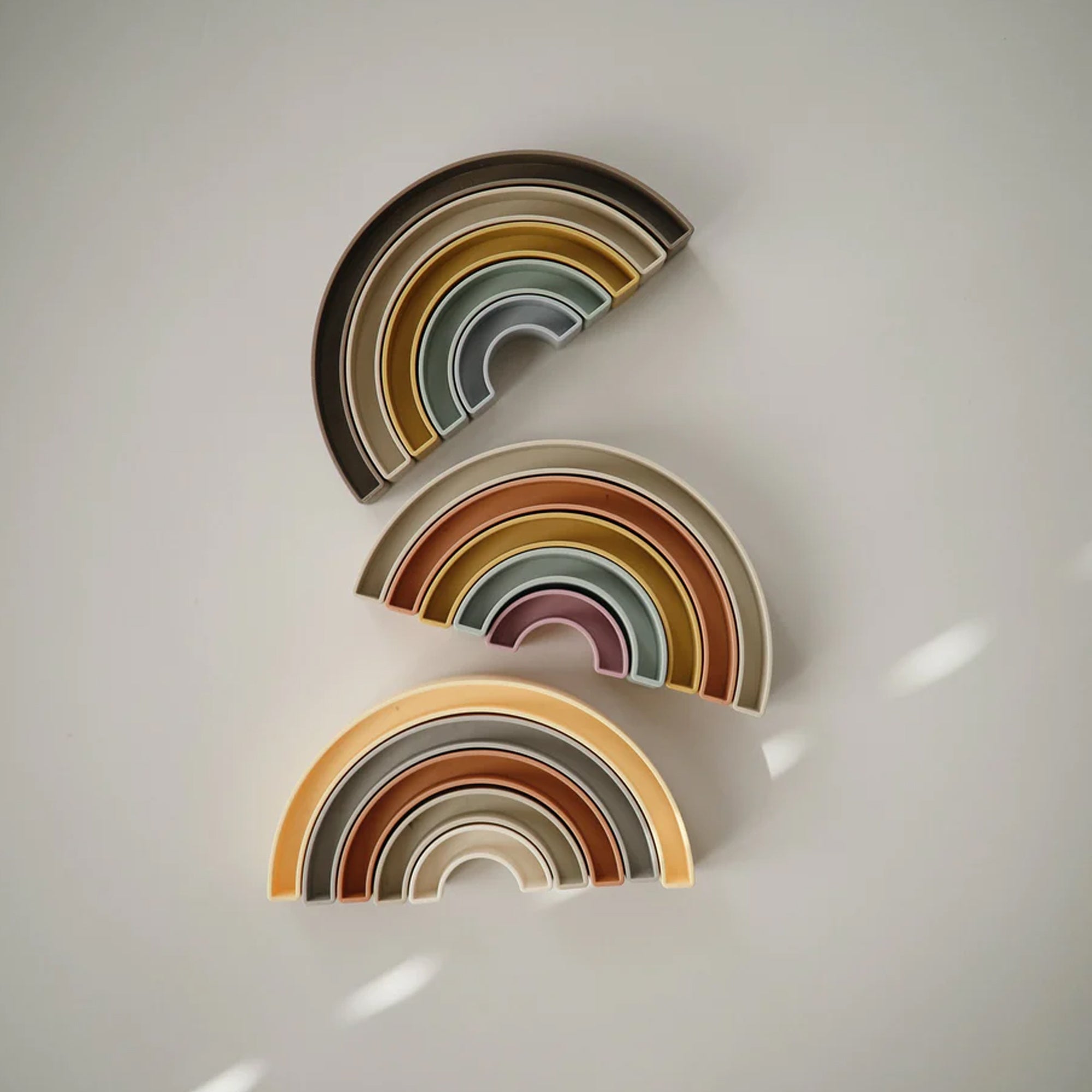 MUSHIE Rainbow Stacker Toy - Tropical