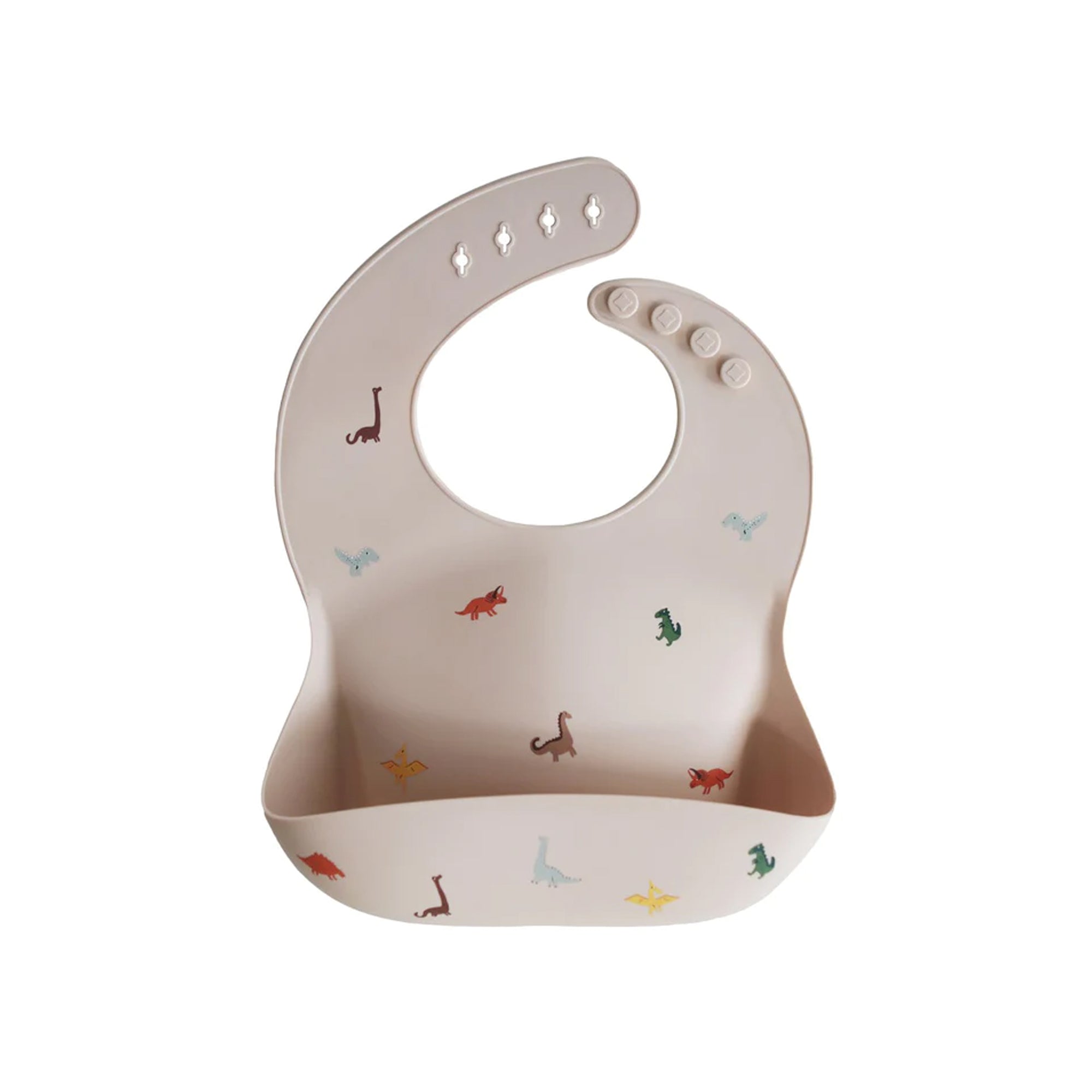 MUSHIE Silicone Baby Bib - Dinosaurs
