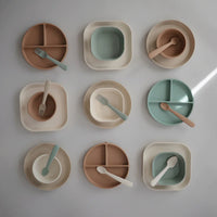 Thumbnail for MUSHIE Cuillères en silicone (paquet de 2) - Blush/Shifting Sand