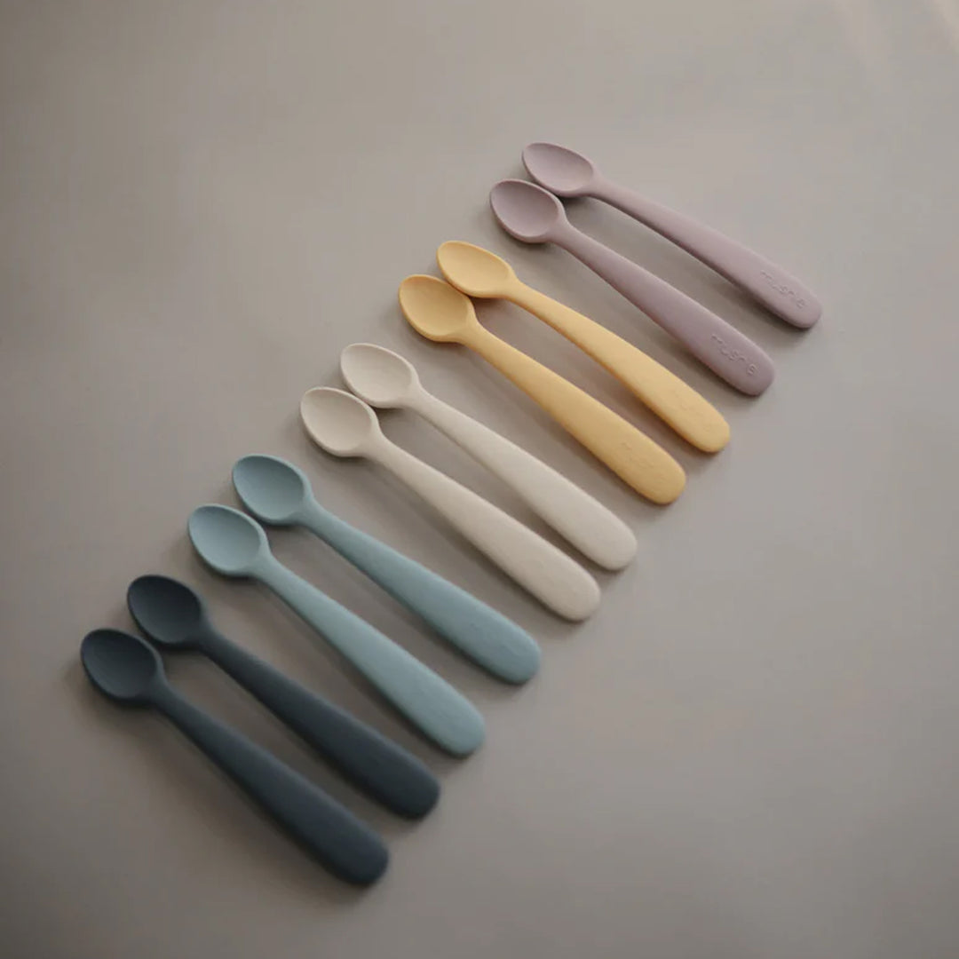 MUSHIE Silicone Feeding Spoons (2-Pack) - Tradewinds