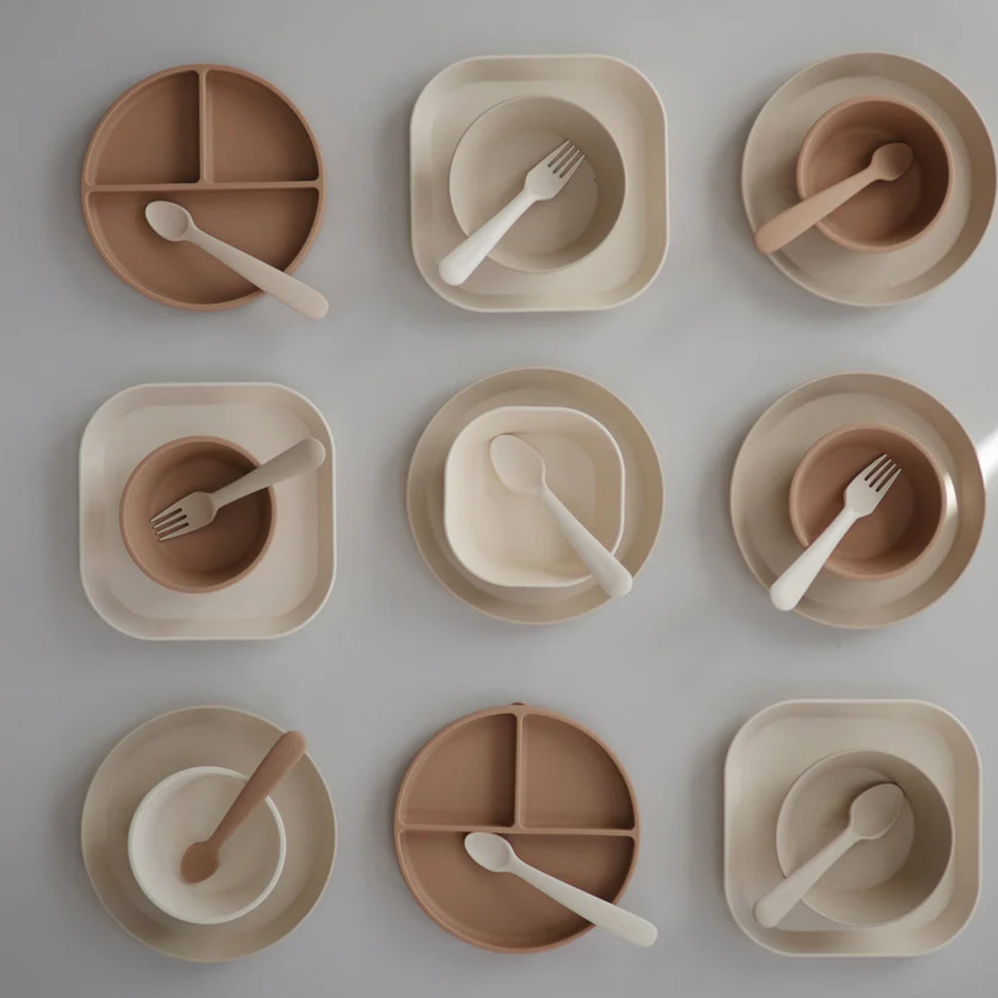 MUSHIE Silicone Feeding Spoons (2-Pack) - Ivory