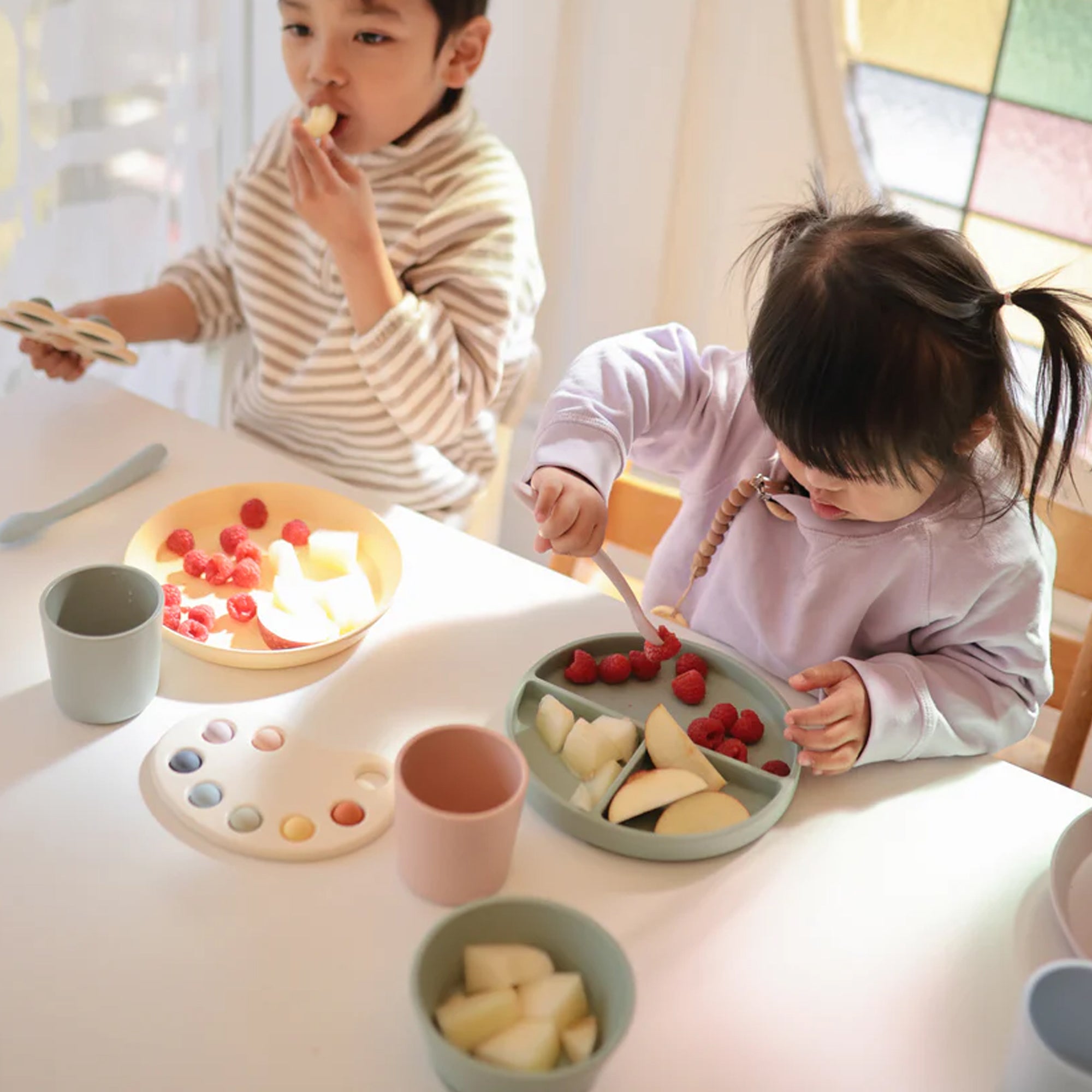 MUSHIE Silicone Feeding Spoons (2-Pack) - Tradewinds