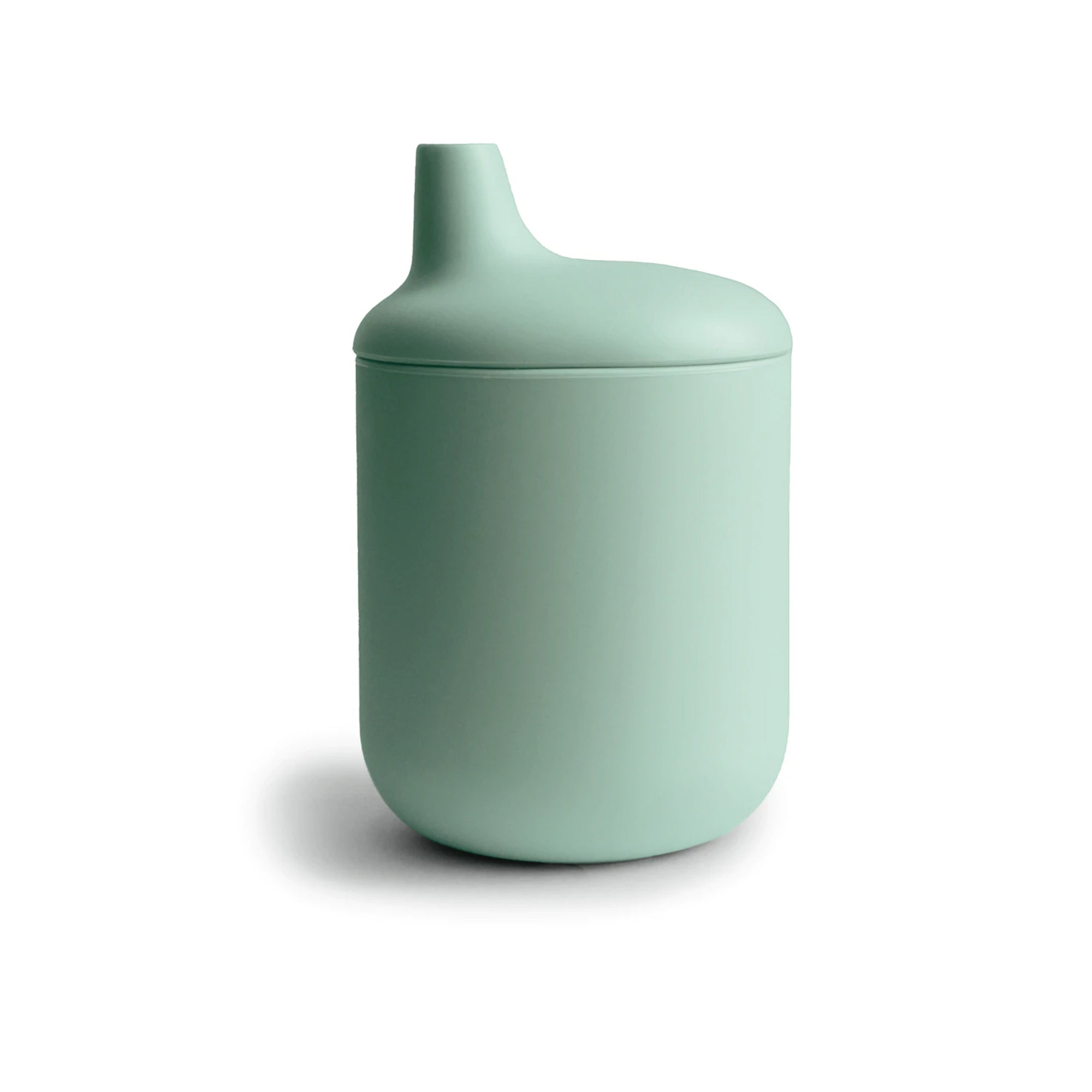 MUSHIE Silicone Sippy Cup - Cambridge Blue