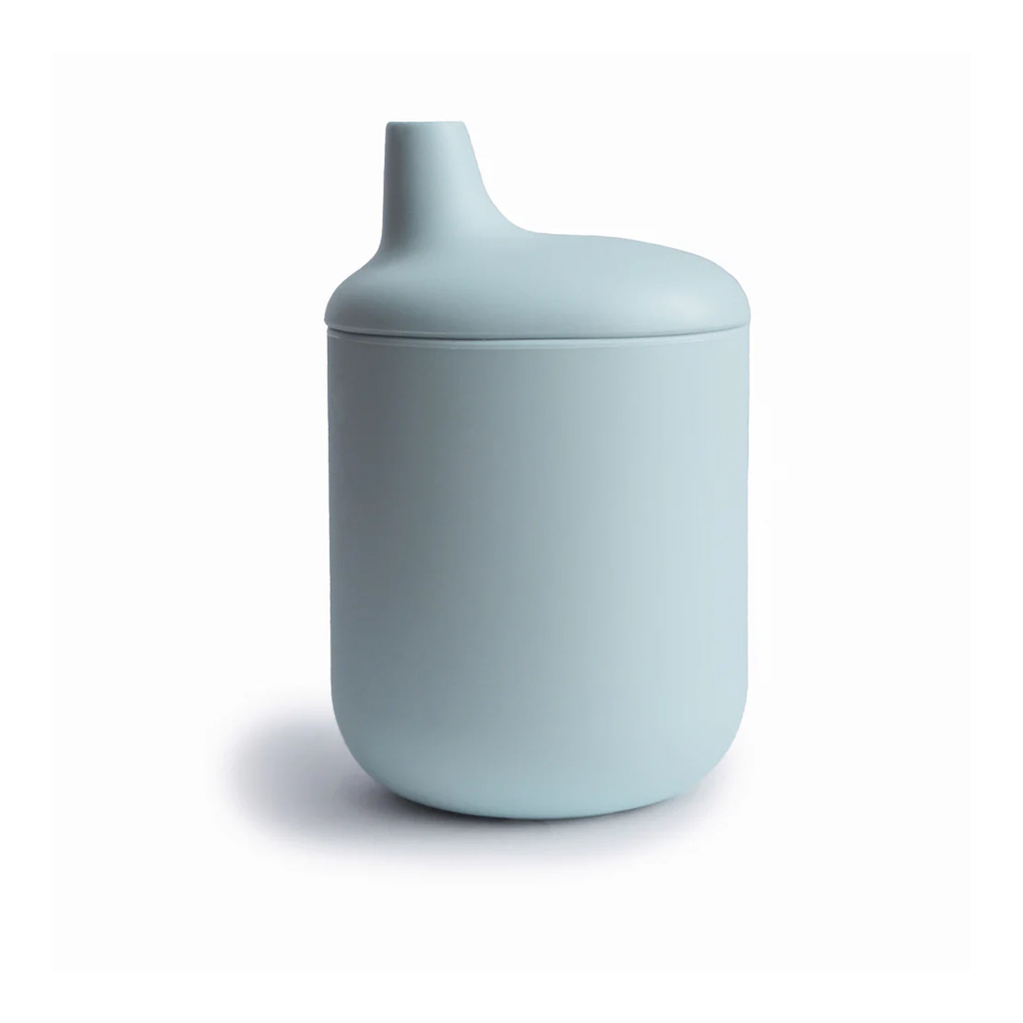 MUSHIE Silicone Sippy Cup - Powder Blue