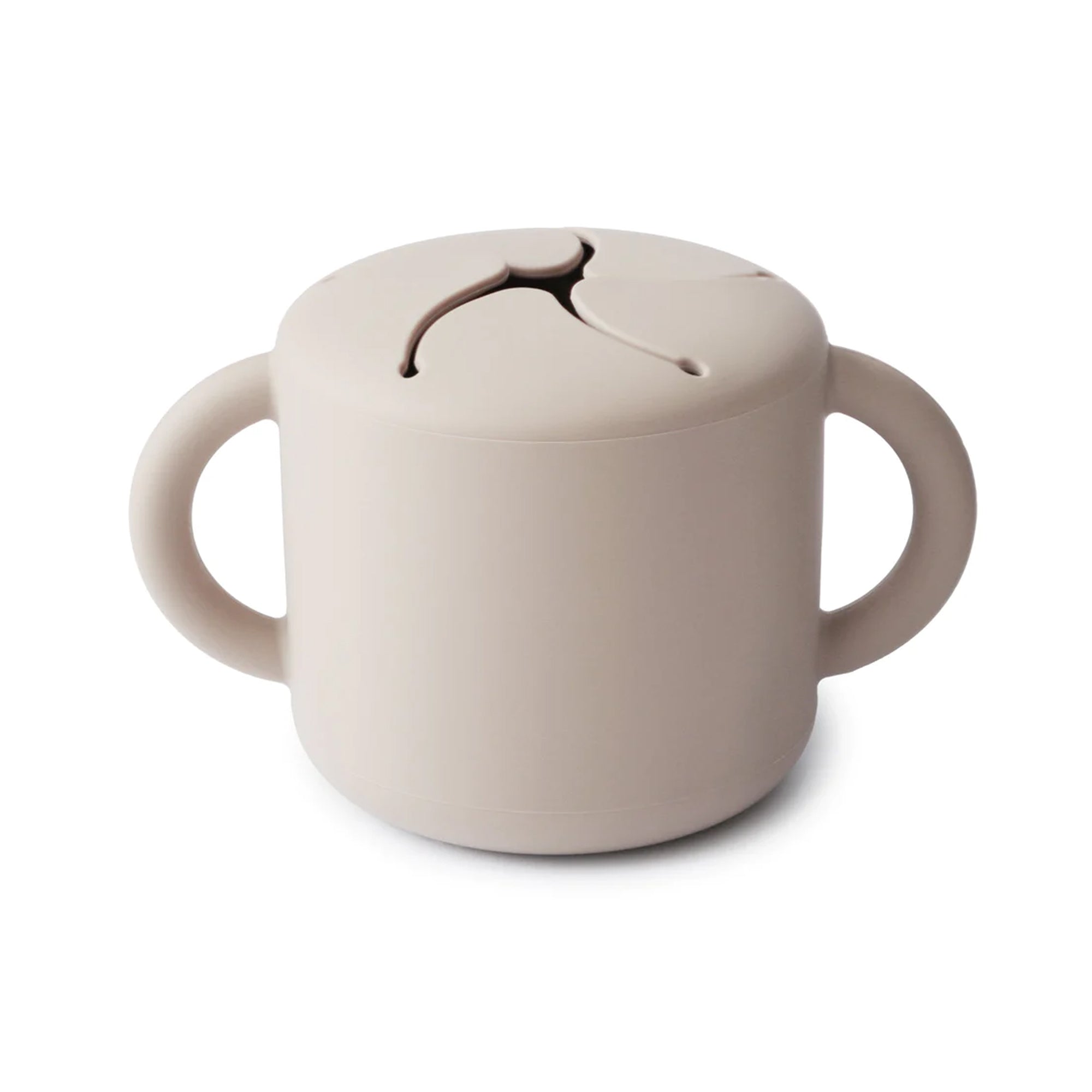 MUSHIE Silicone Snack Cup - Ivory