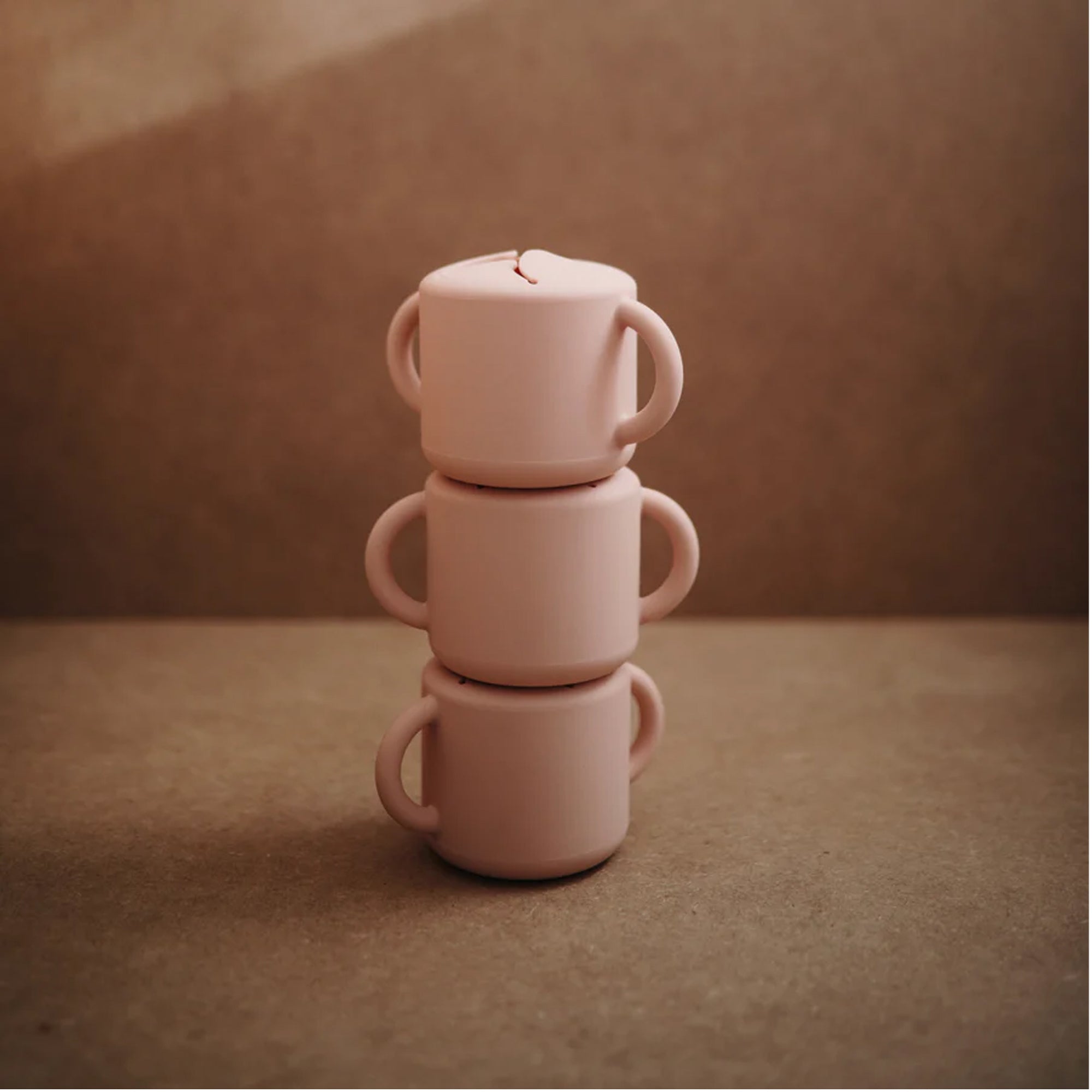 MUSHIE Silicone Snack Cup - Blush