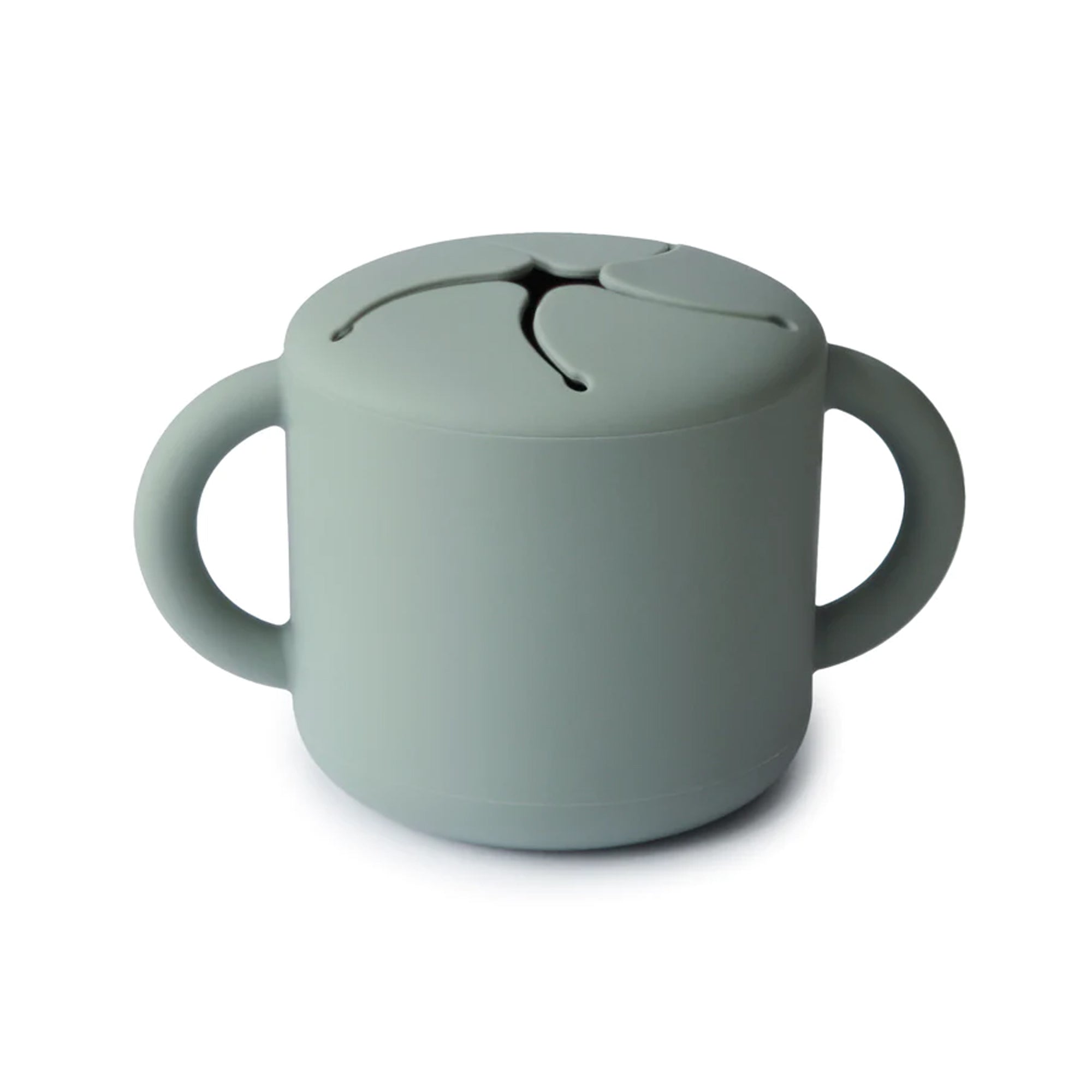 MUSHIE Silicone Snack Cup - Cambridge Blue