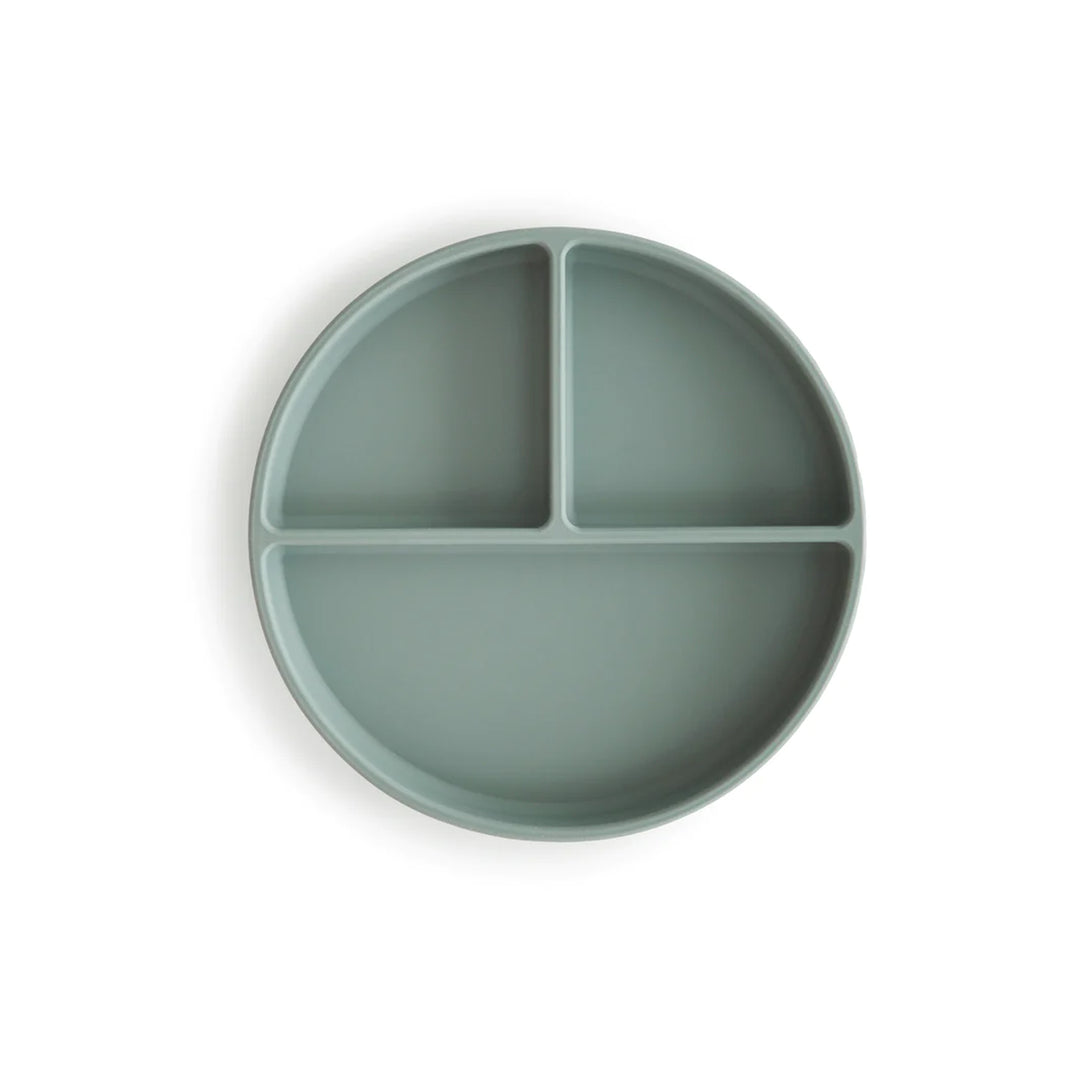 MUSHIE Silicone Suction Plate - Cambridge Blue