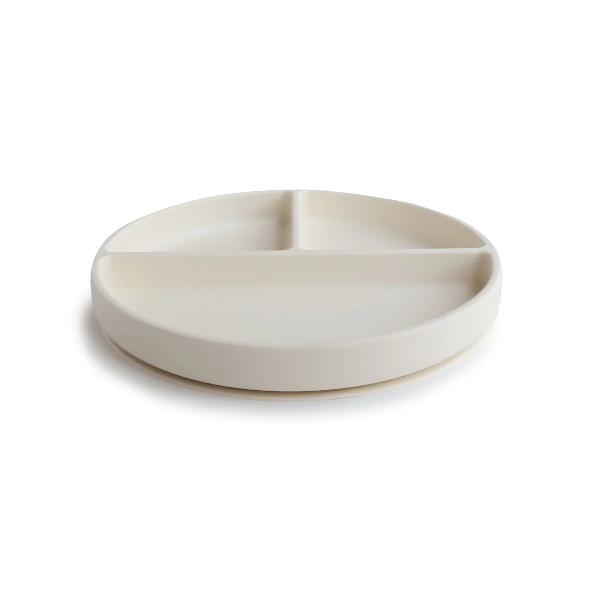 MUSHIE Silicone Suction Plate - Ivory