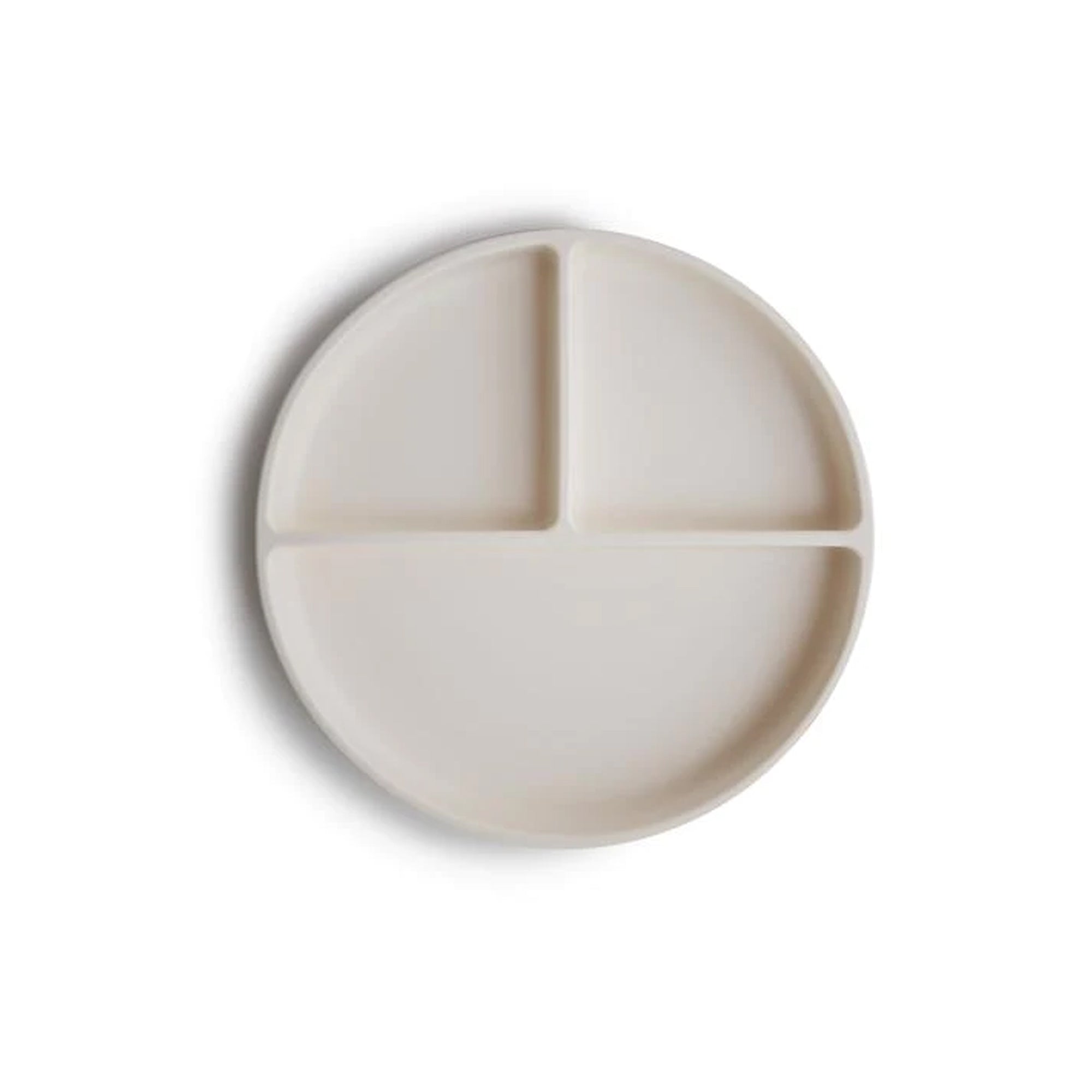 MUSHIE Silicone Suction Plate - Ivory