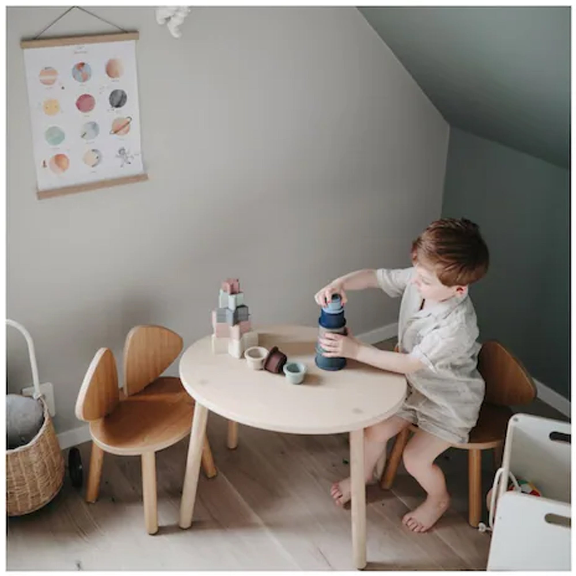 MUSHIE Stacking Cups Toy - Petal