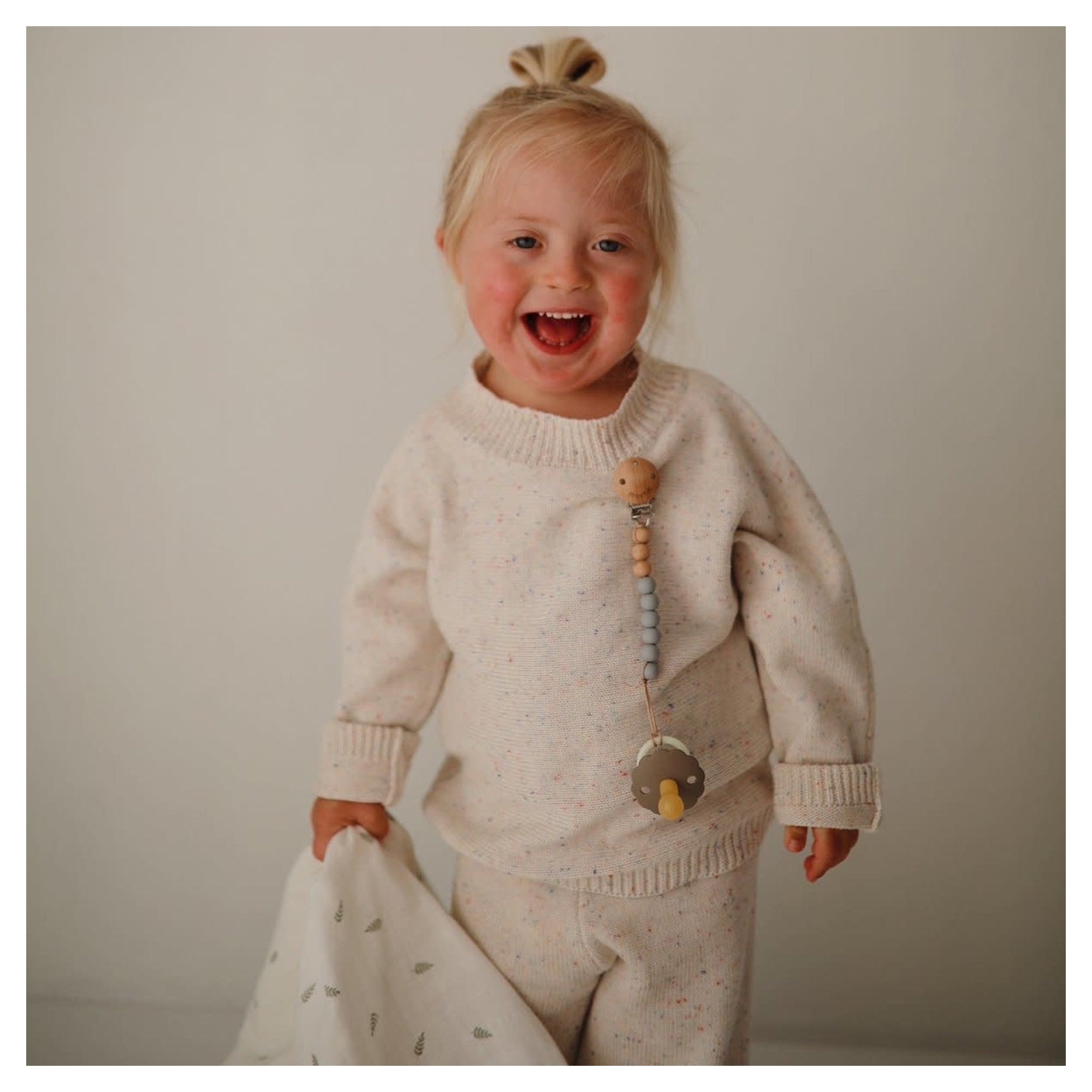 MUSHIE Muslin Swaddle Blanket Organic Cotton - Leaves