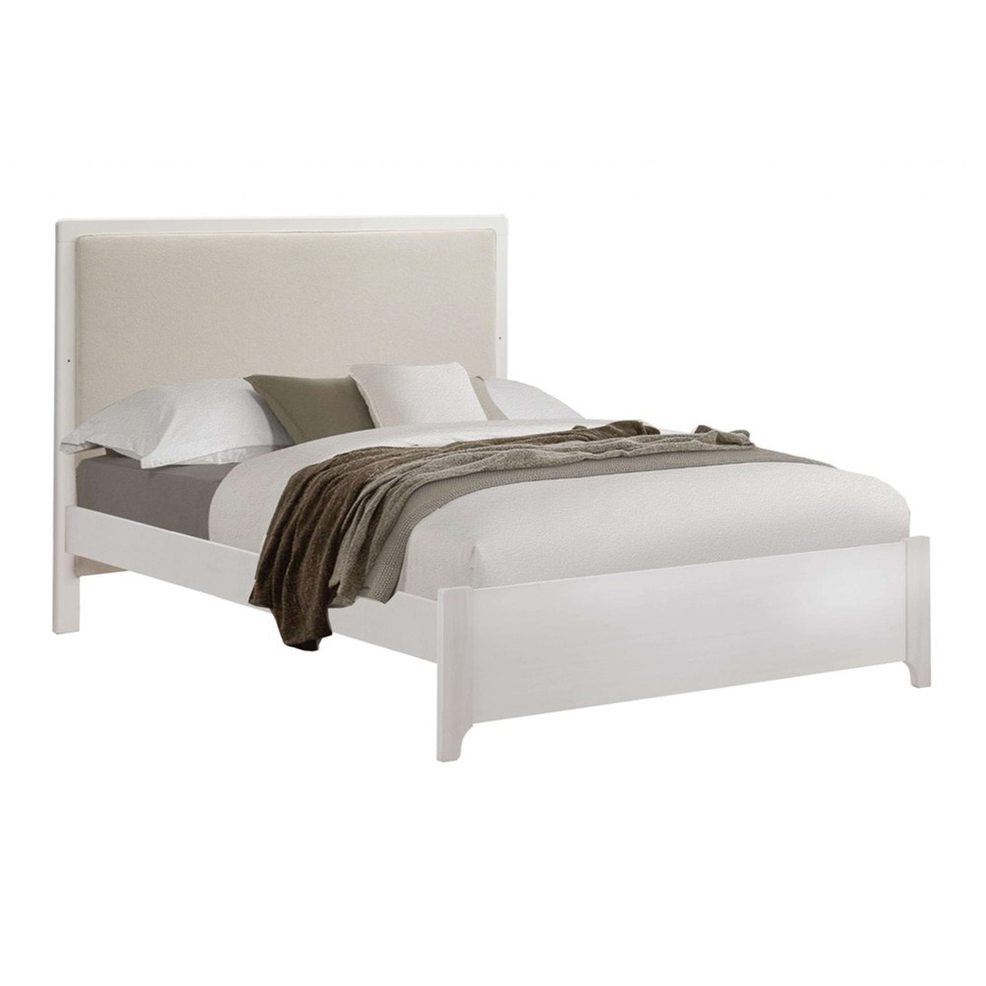 Lit bébé convertible 5 en 1 NATART Kyoto avec panneau rembourré Talc