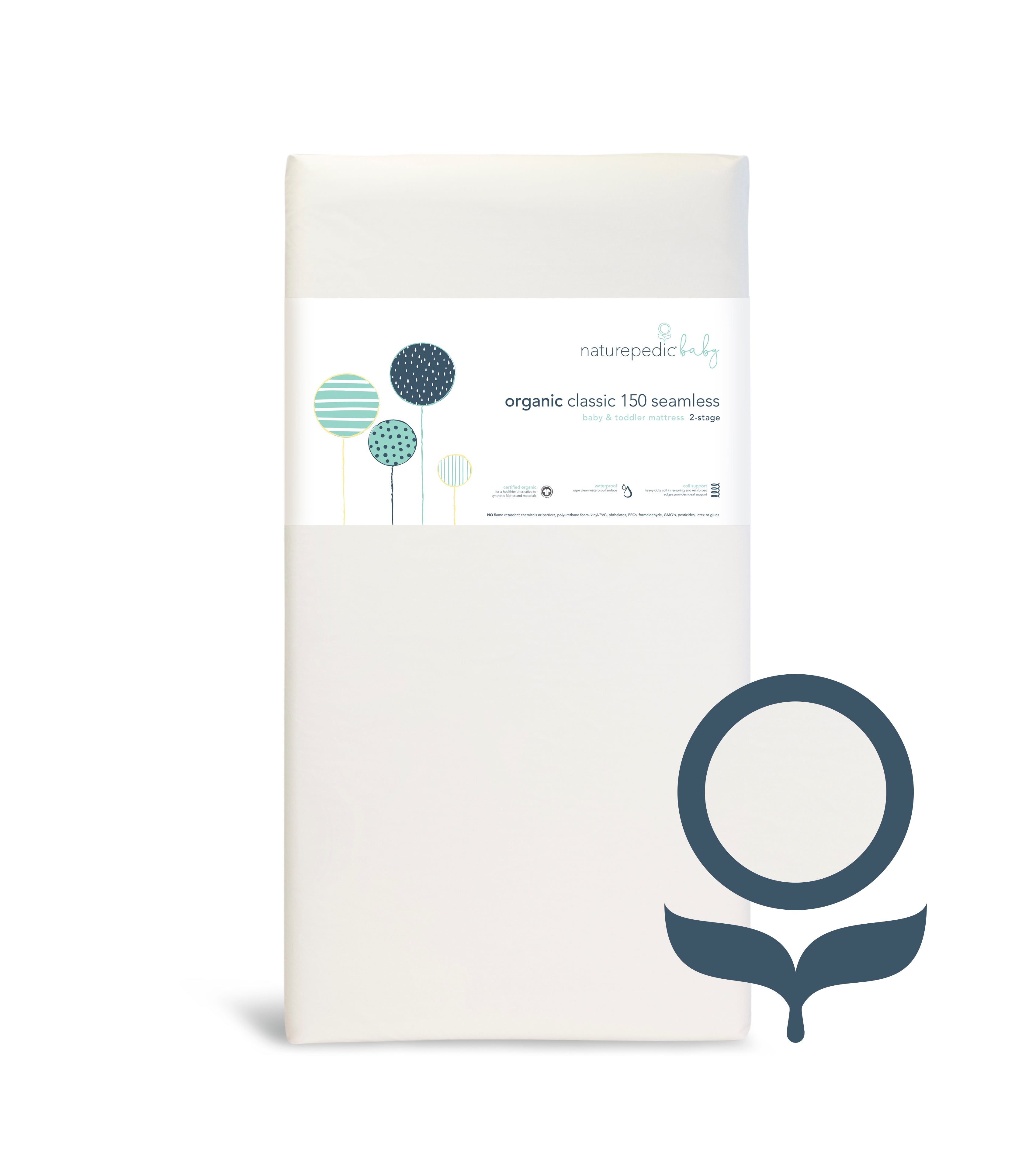 Naturepedic Lightweight Organic Cotton Classic 2-Stage Crib Mattress