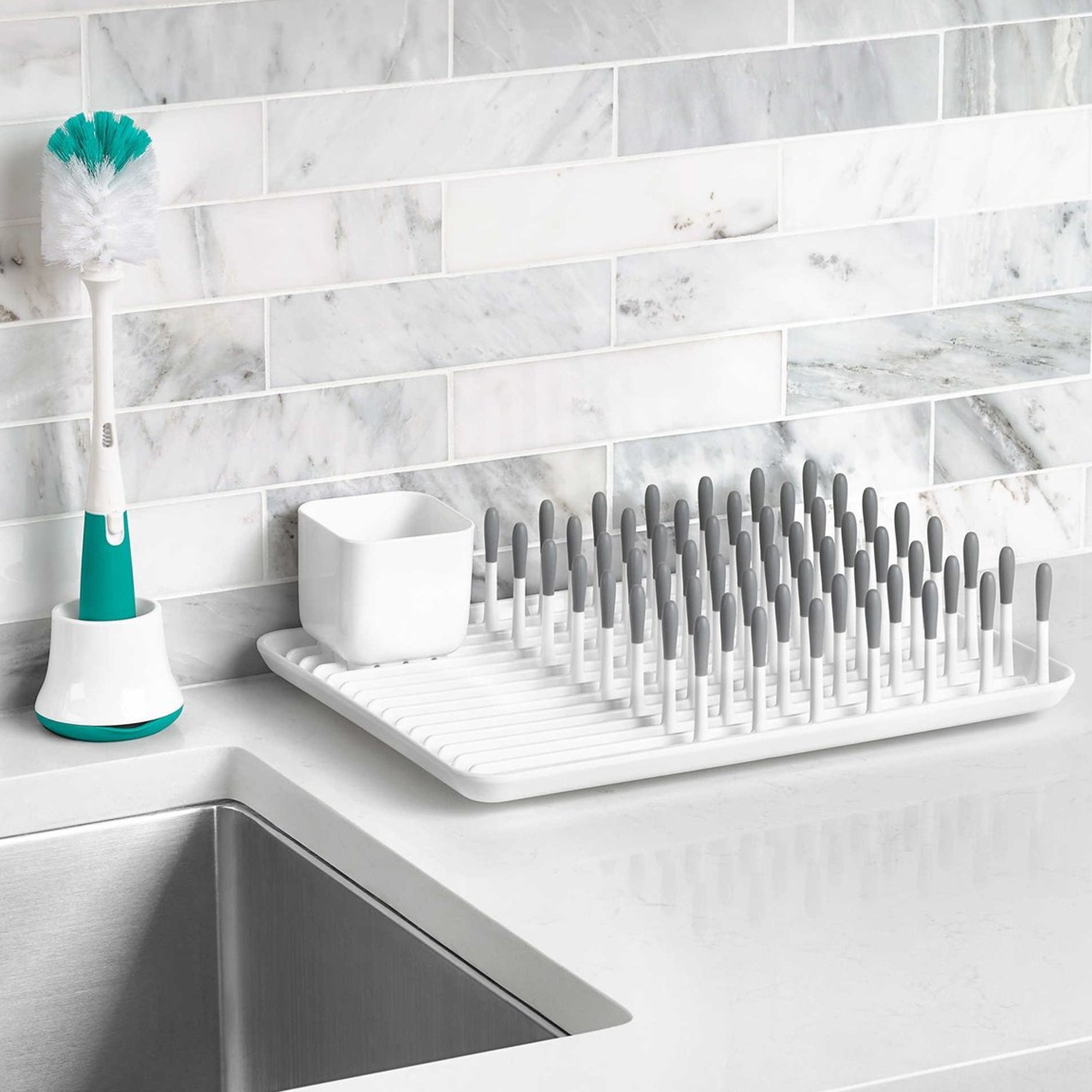 OXO TOT Bottle Drying Rack - Grey