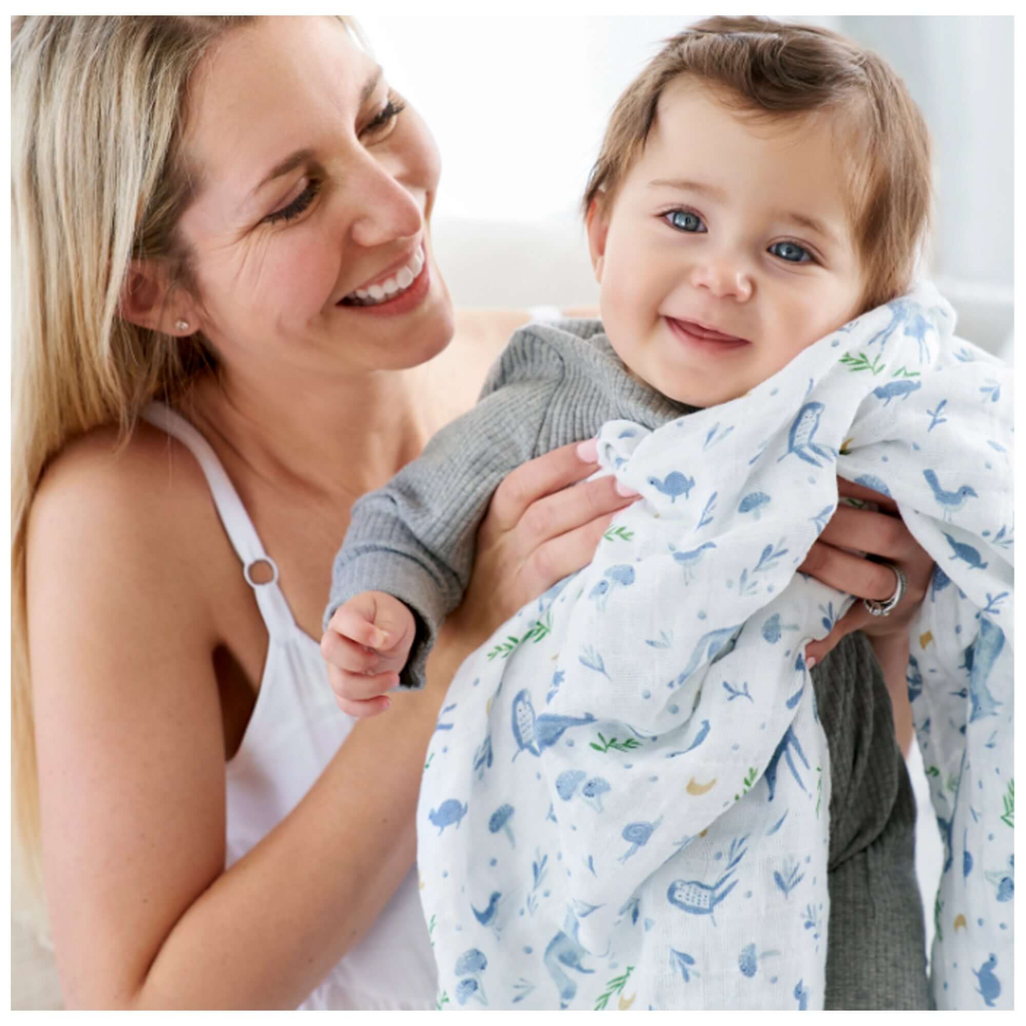 ADEN + ANAIS Organic Cotton Muslin Swaddle (4 Pk) - Outdoors