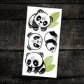 PICO TATOO Temporary Tattoo - Cool Pandas