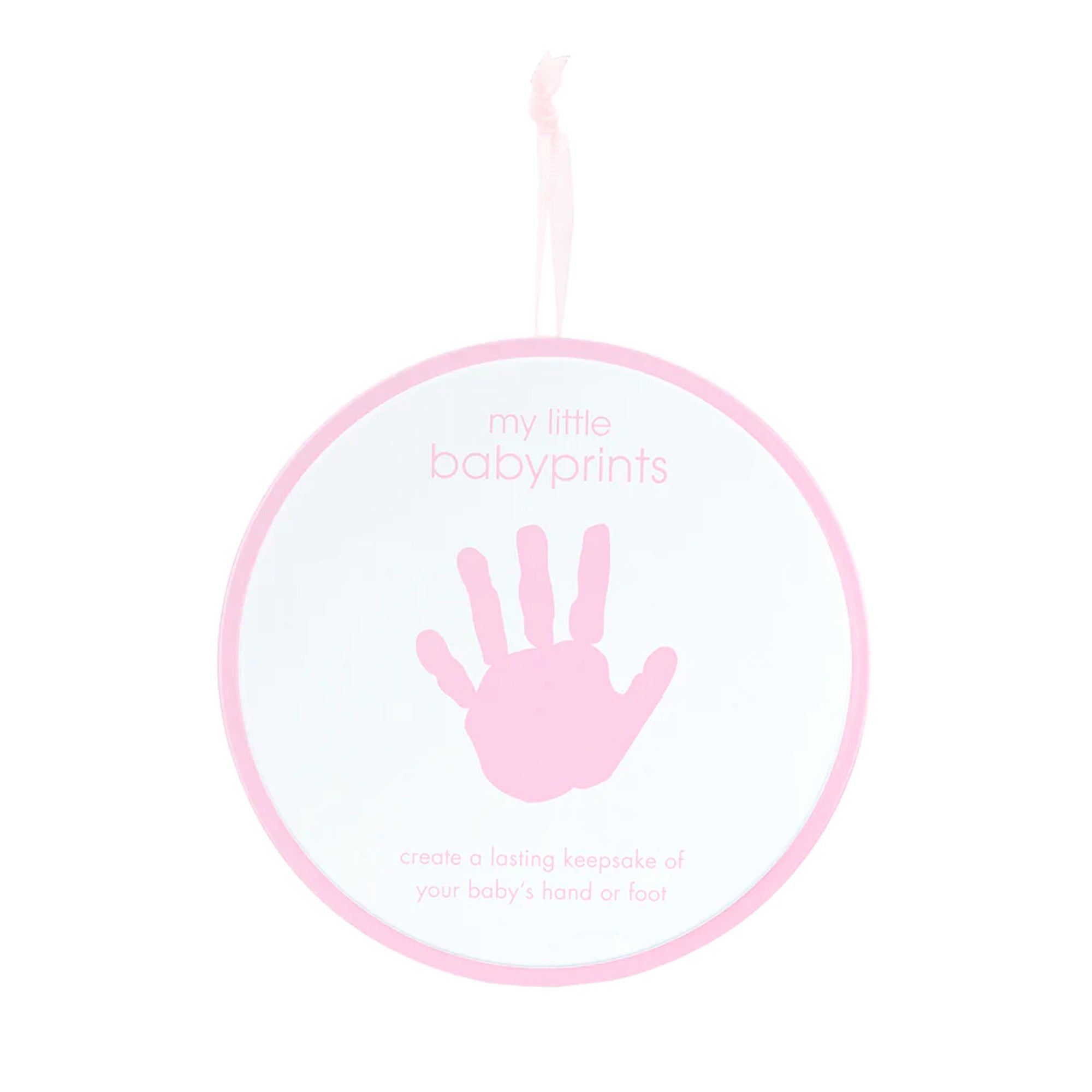 Boîtes rondes PEARHEAD Babyprints - Gris