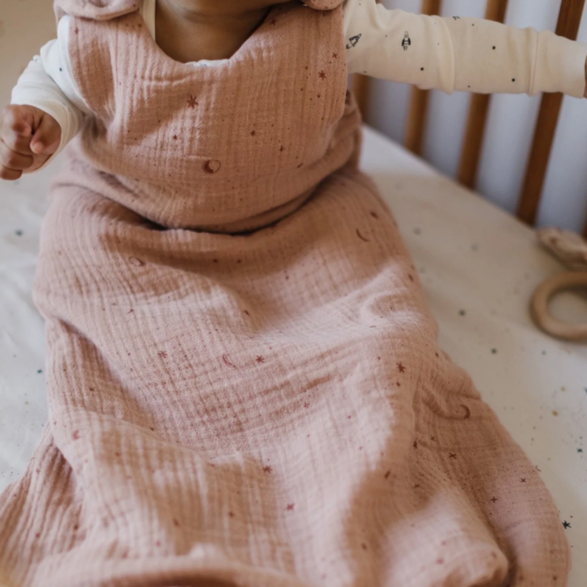 Gigoteuse en mousseline PEHR 1,7 TOG - Poussière d'étoiles