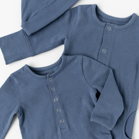 Thumbnail for PEHR Organic Cotton Essential One-Piece - Cloud Blue