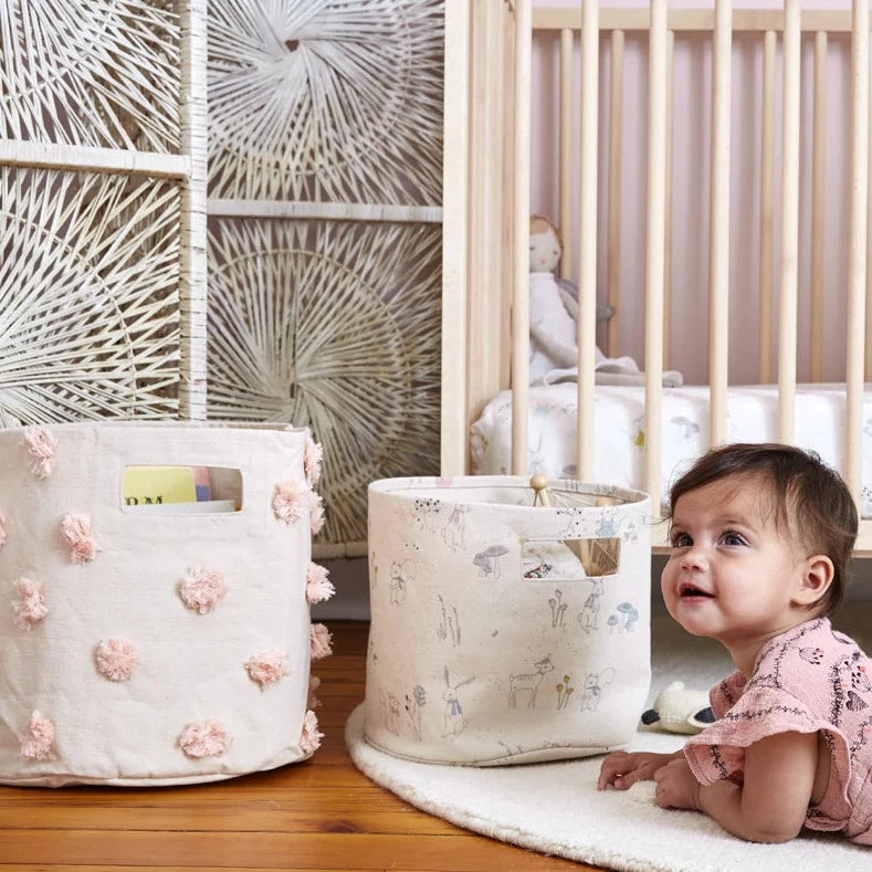 PEHR Pom Pom Bin - Blush