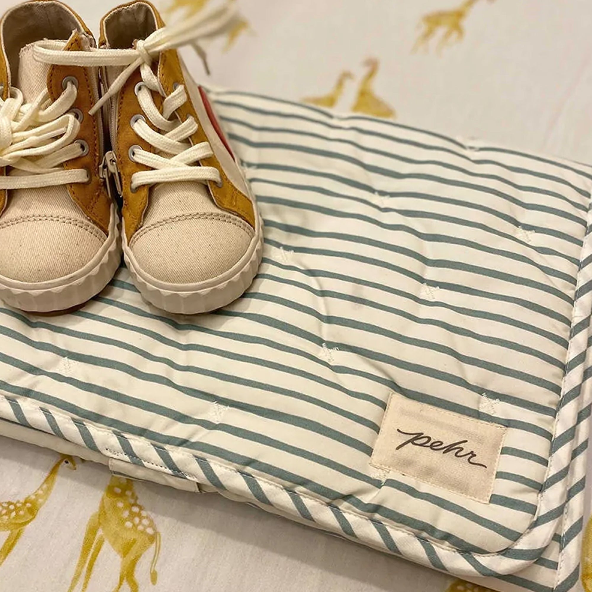 PEHR Striped On the Go Portable Changing Pad