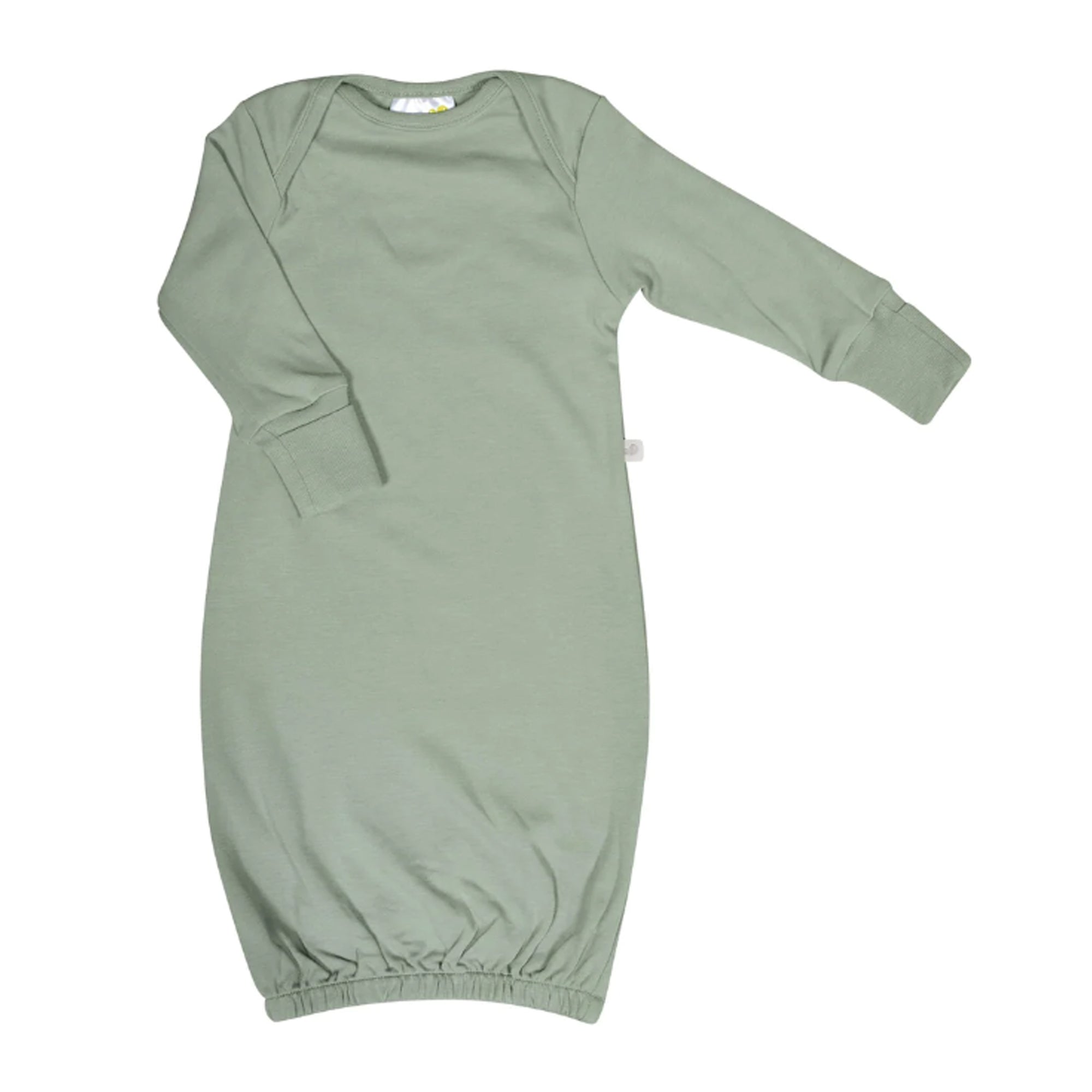 PERLIMPINPIN Bamboo Nightgown Newborn - Moss Green