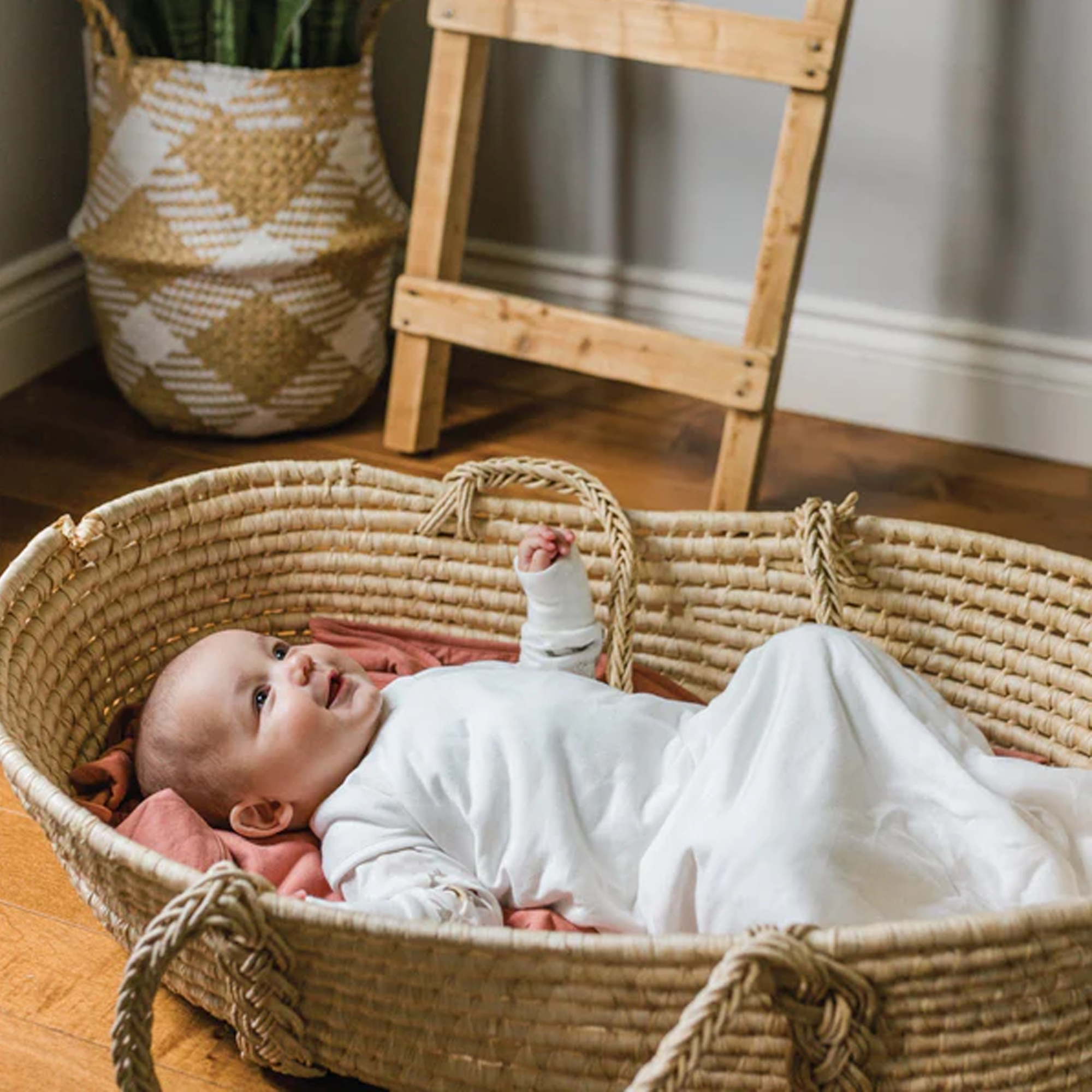 PERLIMPINPIN Quilted Bamboo Sleep Bag 1Tog - Ivory