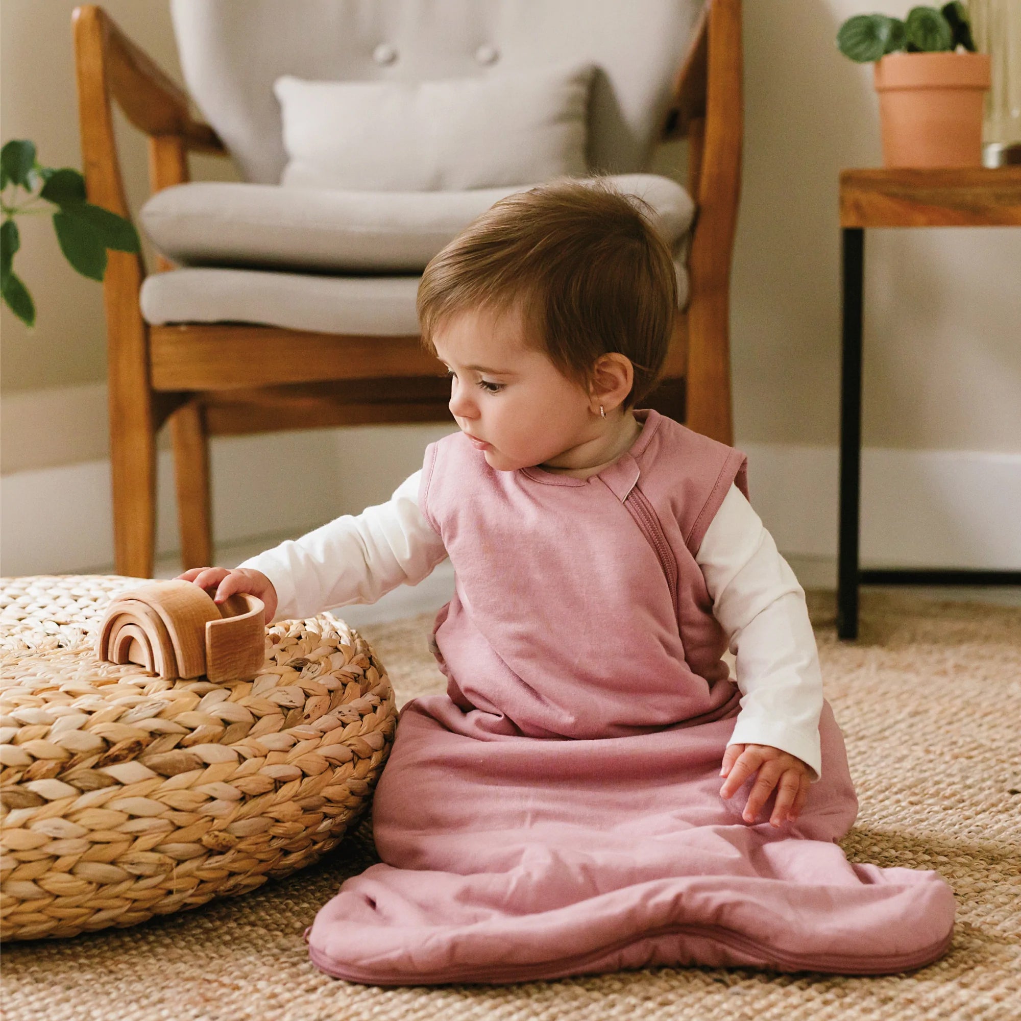 PERLIMPINPIN Quilted Bamboo Sleep Bag 2.5Tog - Lotus