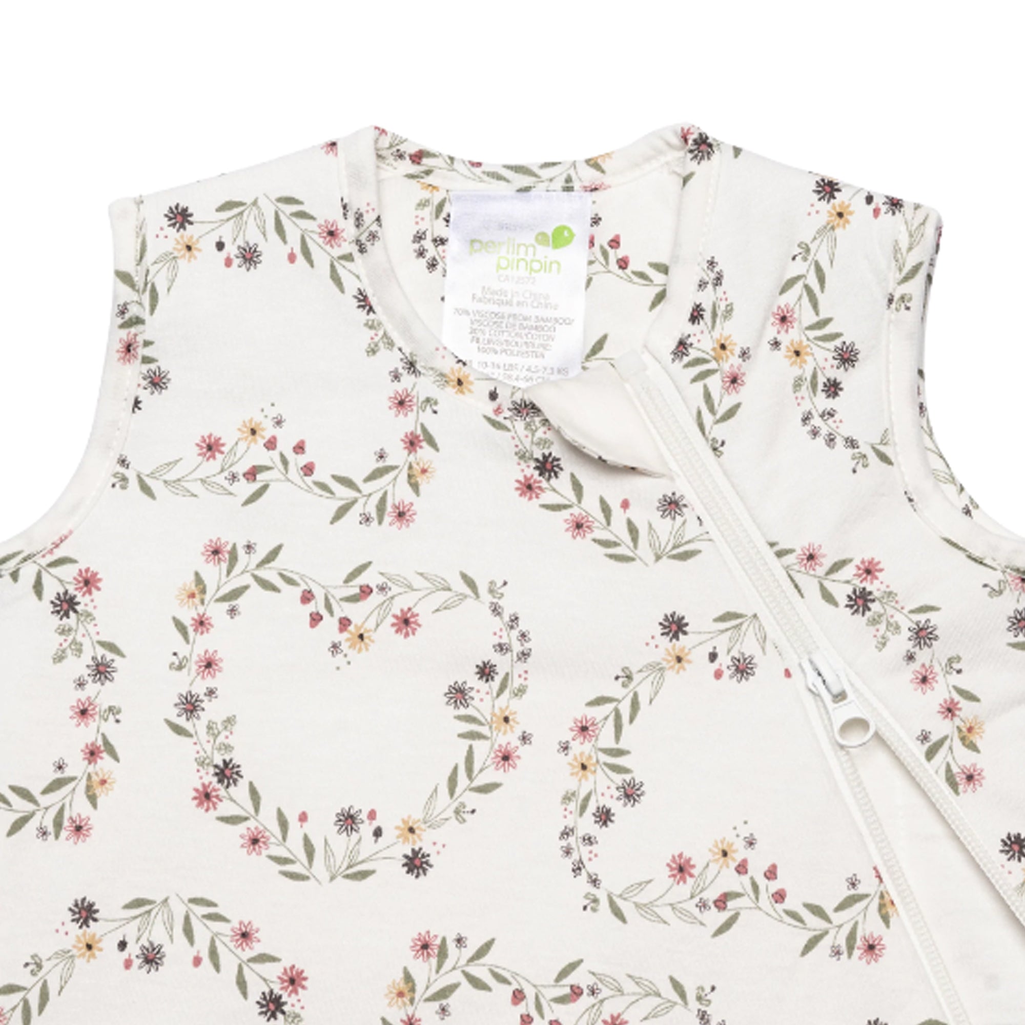 PERLIMPINPIN Quilted Bamboo Sleep Bag 2.5Tog - Heart