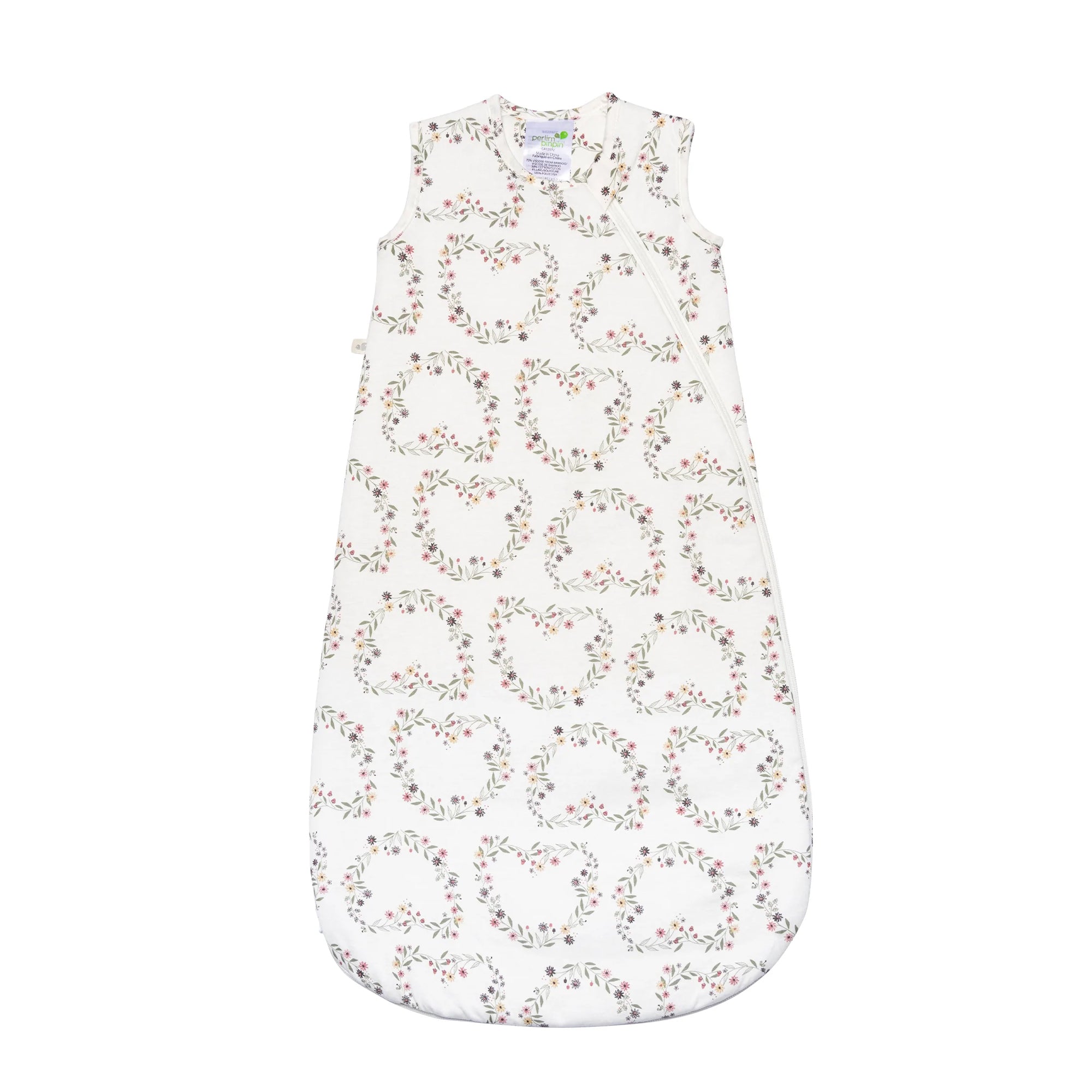 PERLIMPINPIN Quilted Bamboo Sleep Bag 2.5Tog - Heart