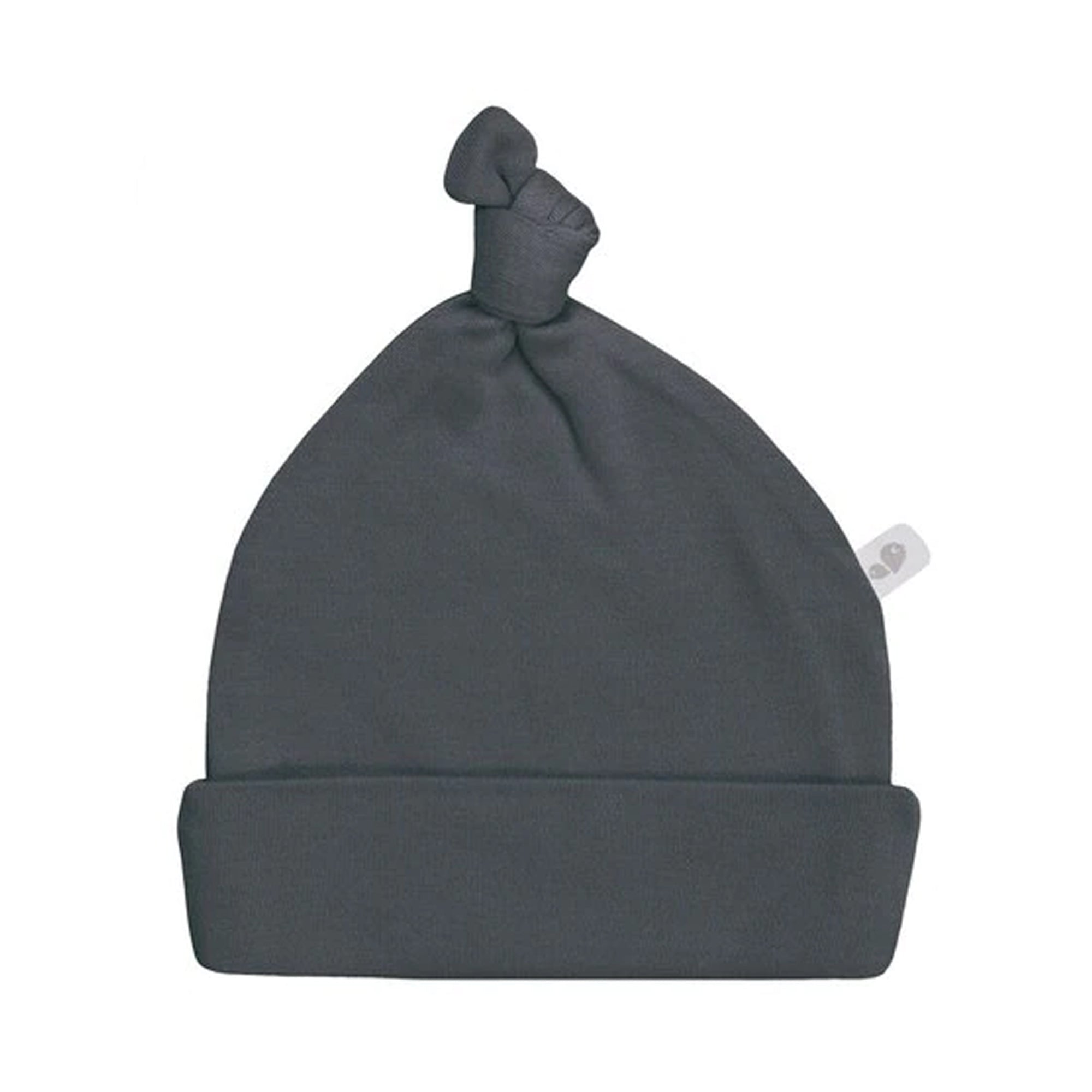 PERLIMPINPIN Bamboo Knotted Hat (1-3M) - Charcoal