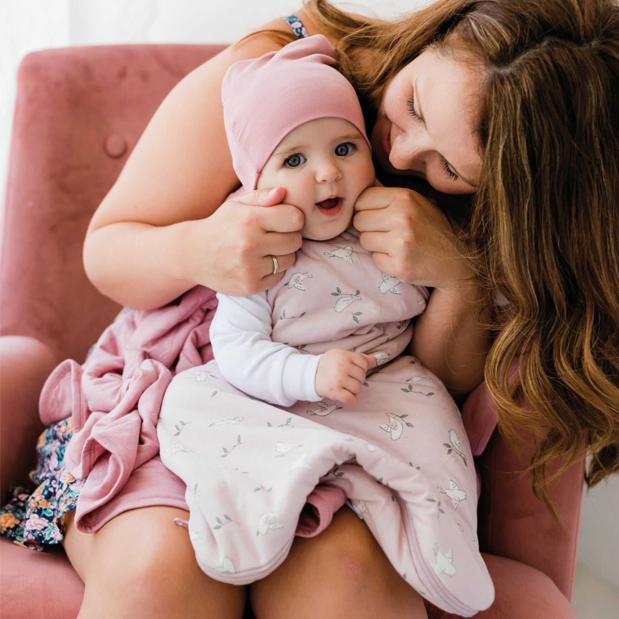 PERLIMPINPIN Bamboo Knotted Hat (1-3M) - Lotus