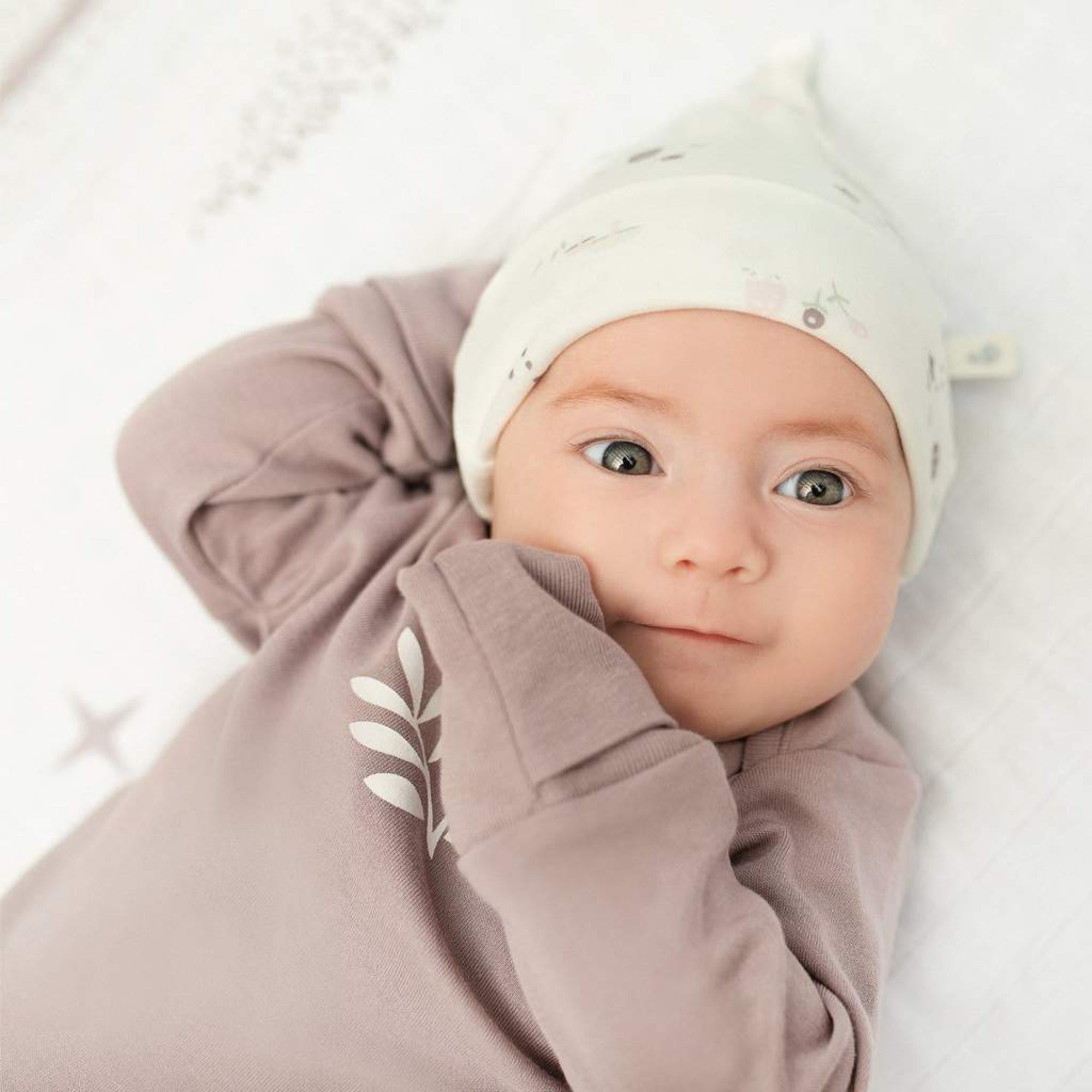 PERLIMPINPIN Bamboo Knotted Hat (1-3M) - Moss