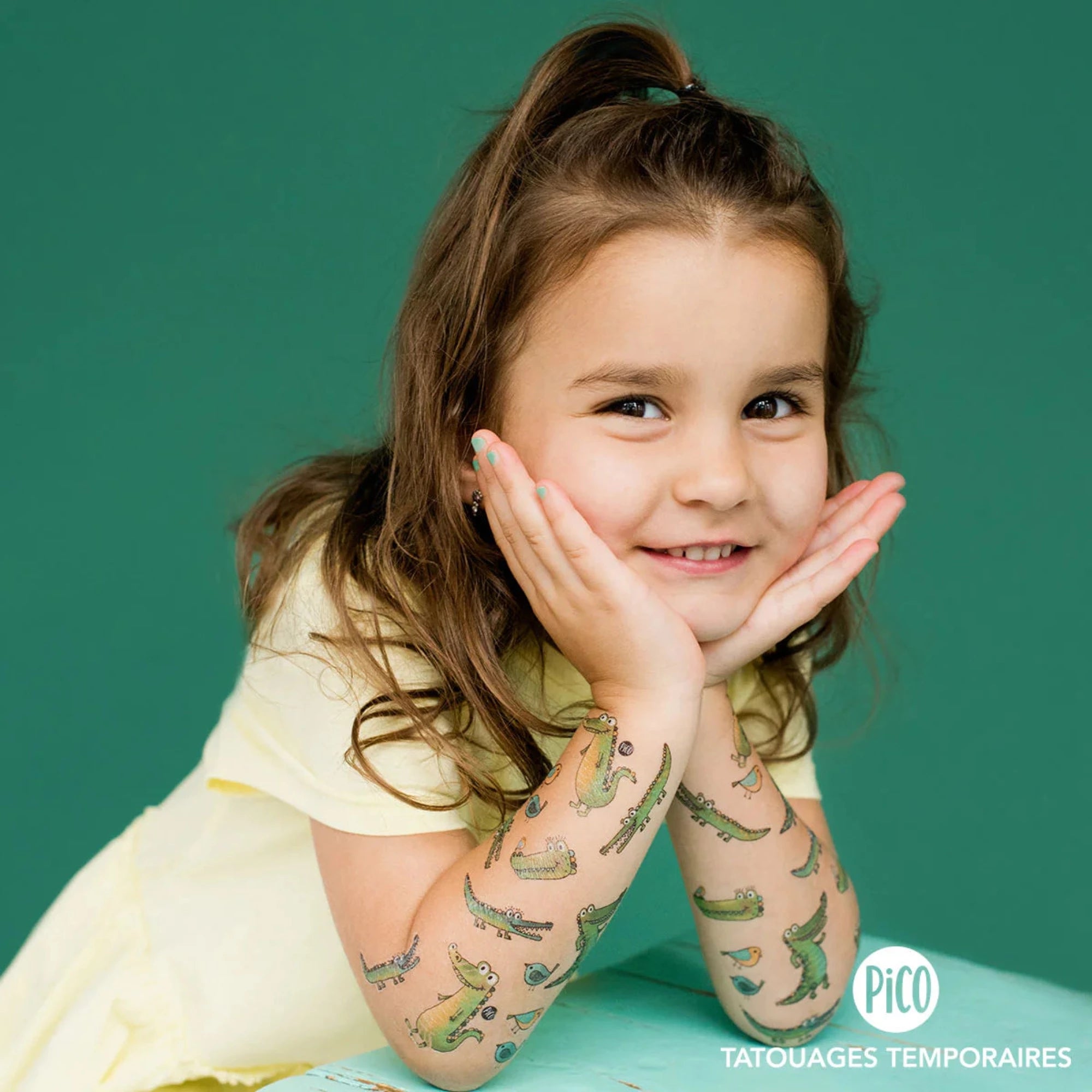 PICO TATOO Temporary Tattoo - Marco the Crocodile
