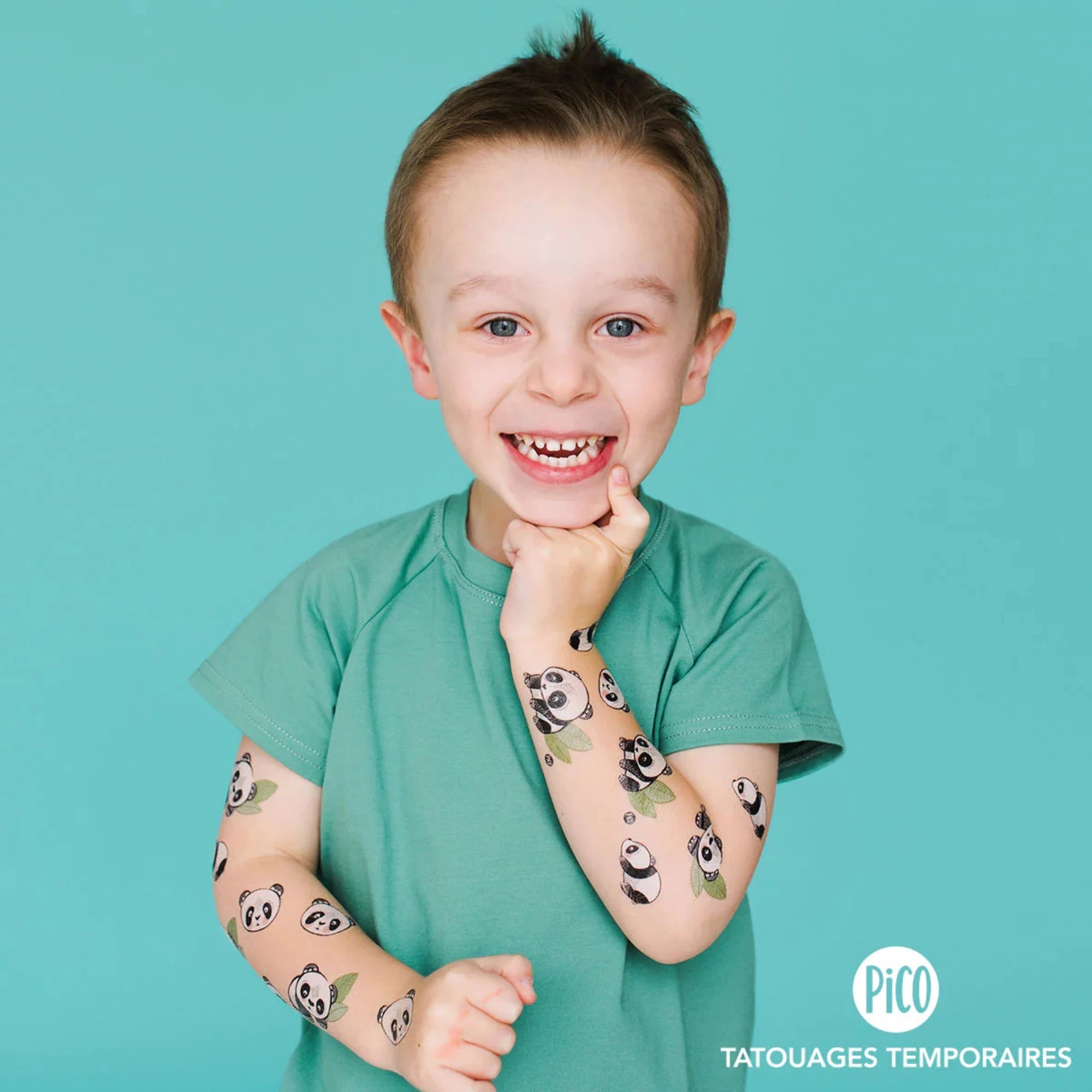 PICO TATOO Temporary Tattoo - Cool Pandas