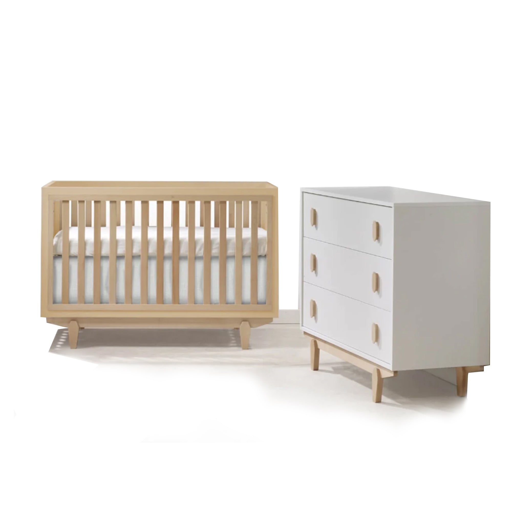 TULIP Tate Classic Crib and 3 Drawer Dresser XL (The Dresser sold with a set only)