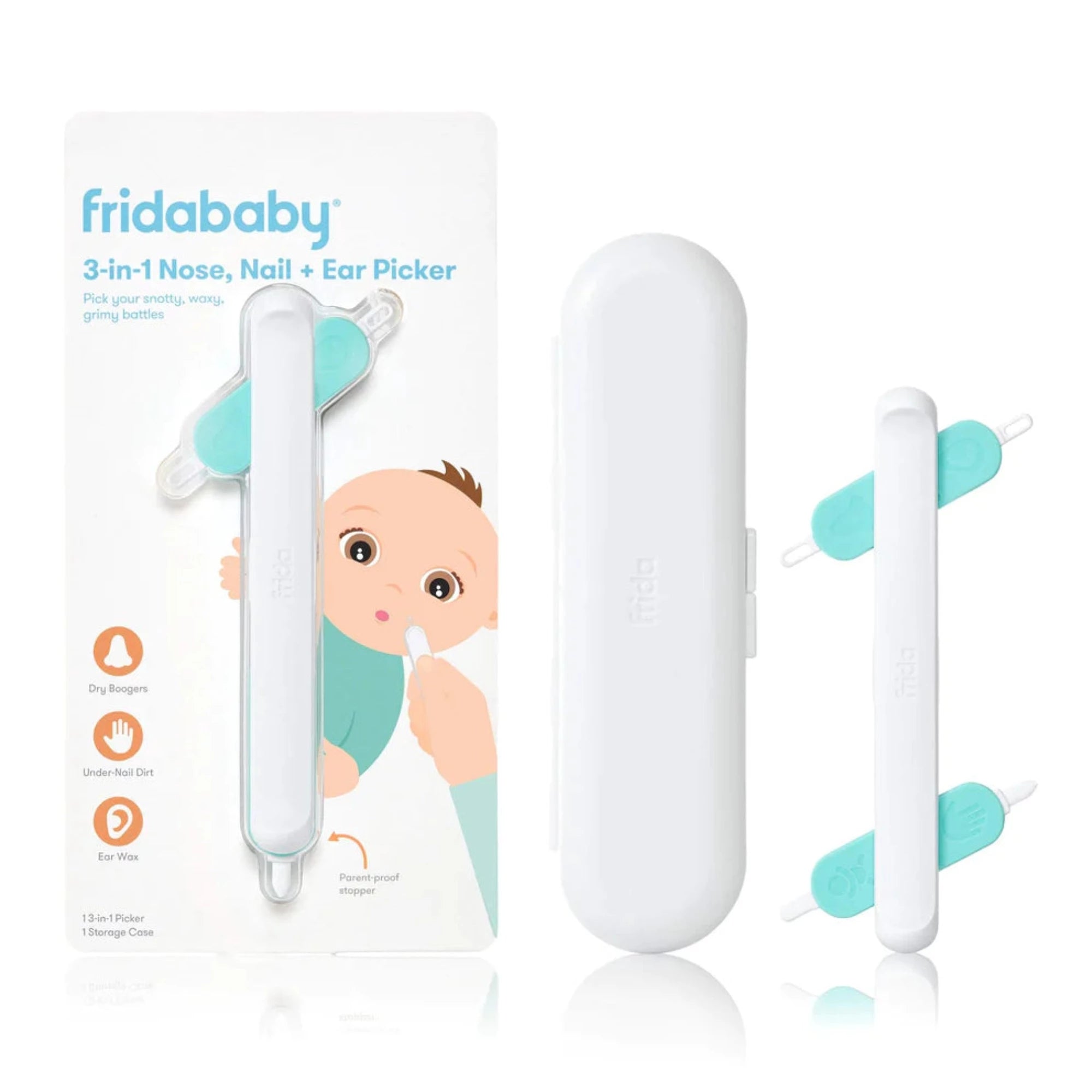 FRIDABABY 3-in-1 Nose Nail & Ear Picker