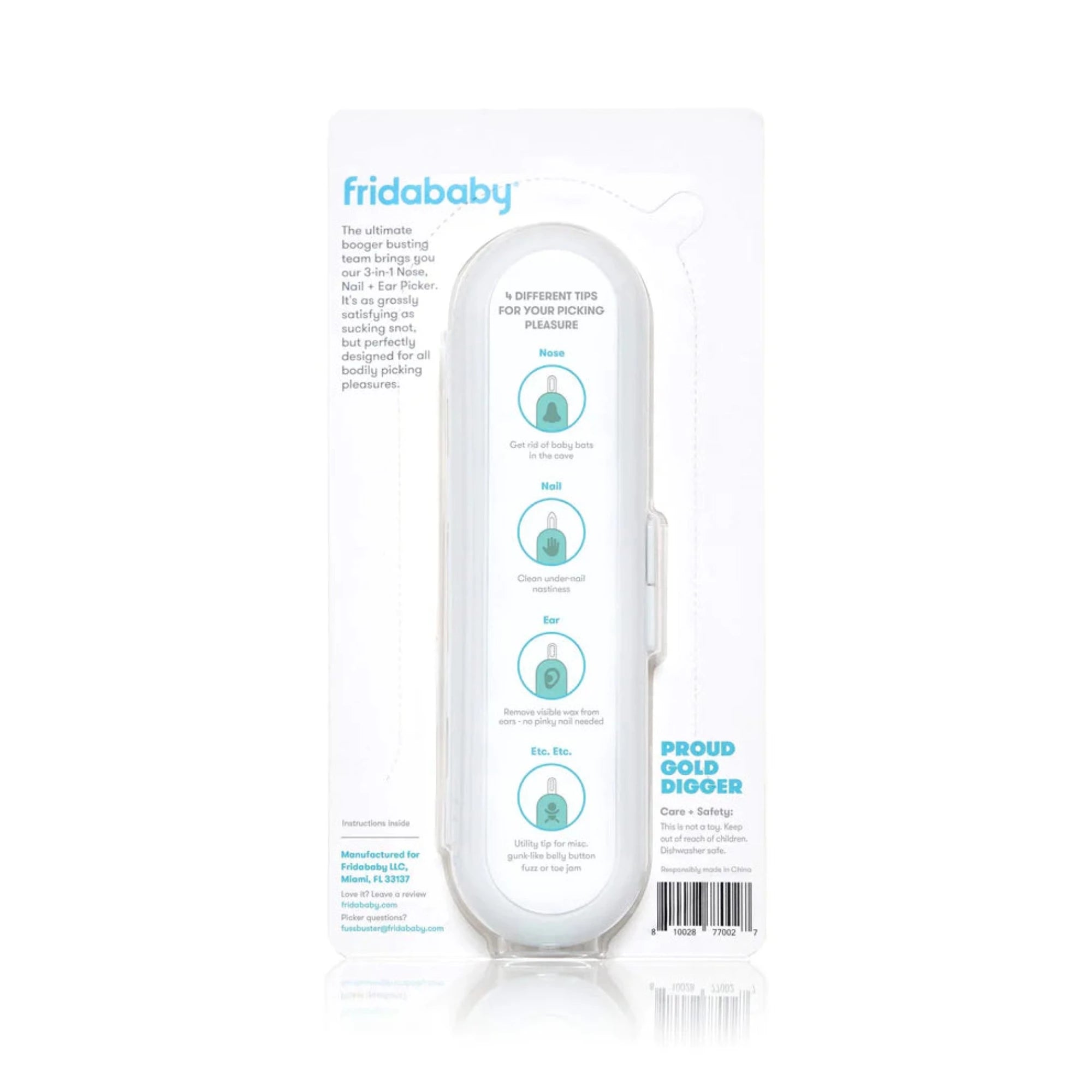 FRIDABABY 3-in-1 Nose Nail & Ear Picker
