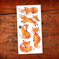 PICO TATOO Temporary Tattoo - Red Foxes