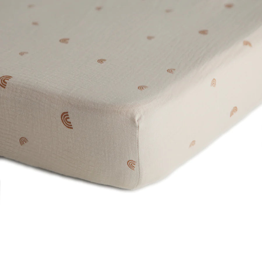 MUSHIE Extra Soft Muslin Crib Sheet