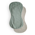 MUSHIE Burp Cloth - Roman Green/Fog