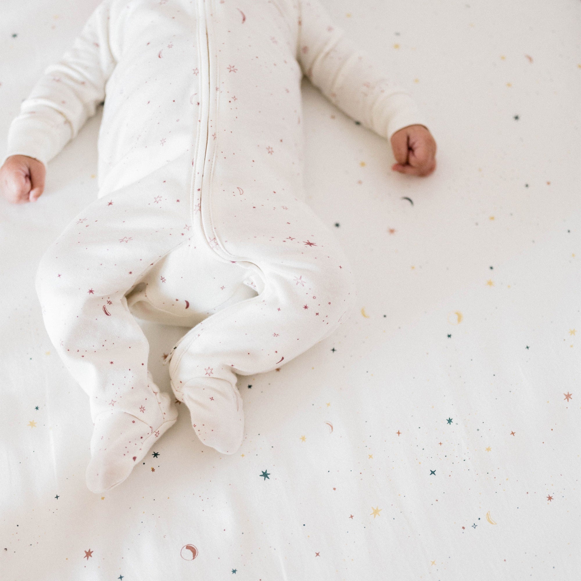 STOKKE Sleepi Mini Fitted Sheet Pehr V3