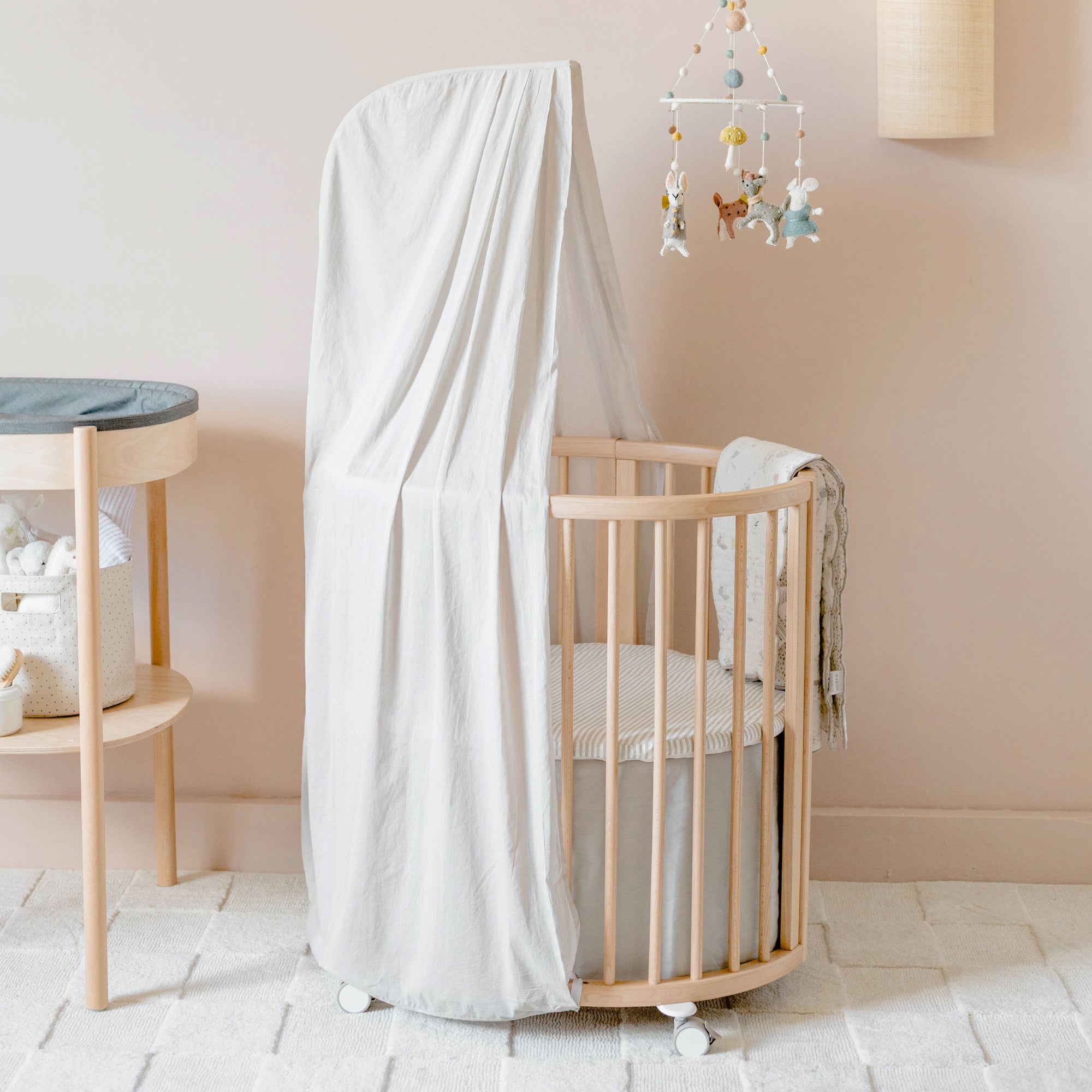 STOKKE Sleepi Mini Fitted Sheet Pehr V3