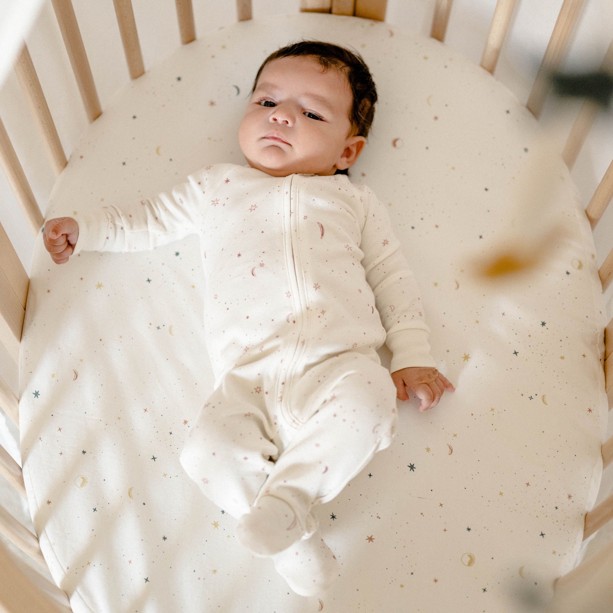 STOKKE Sleepi Mini Fitted Sheet Pehr V3