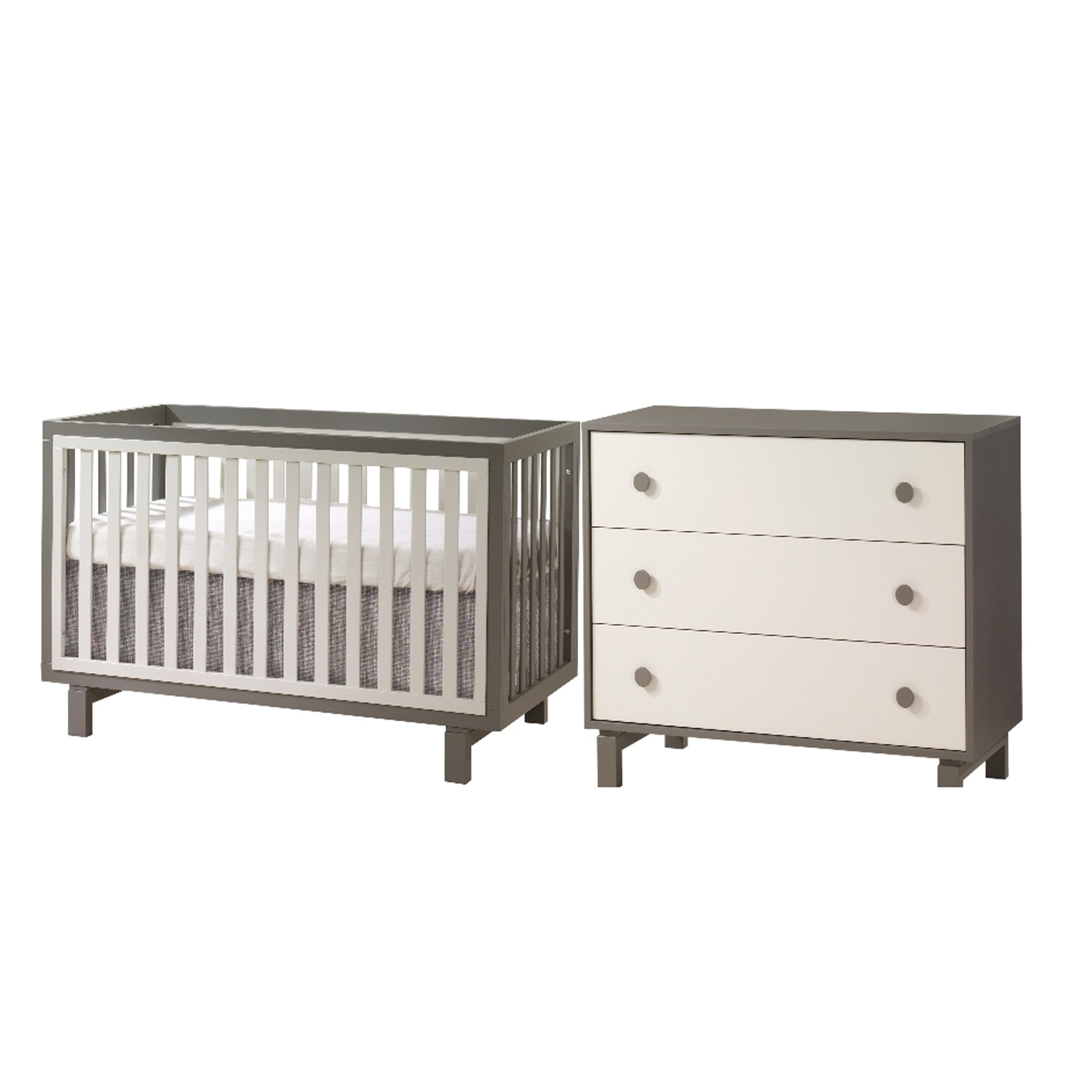 TULIP Bjorn Classic Crib and 3 Drawer Dresser XL (sold as a set only)